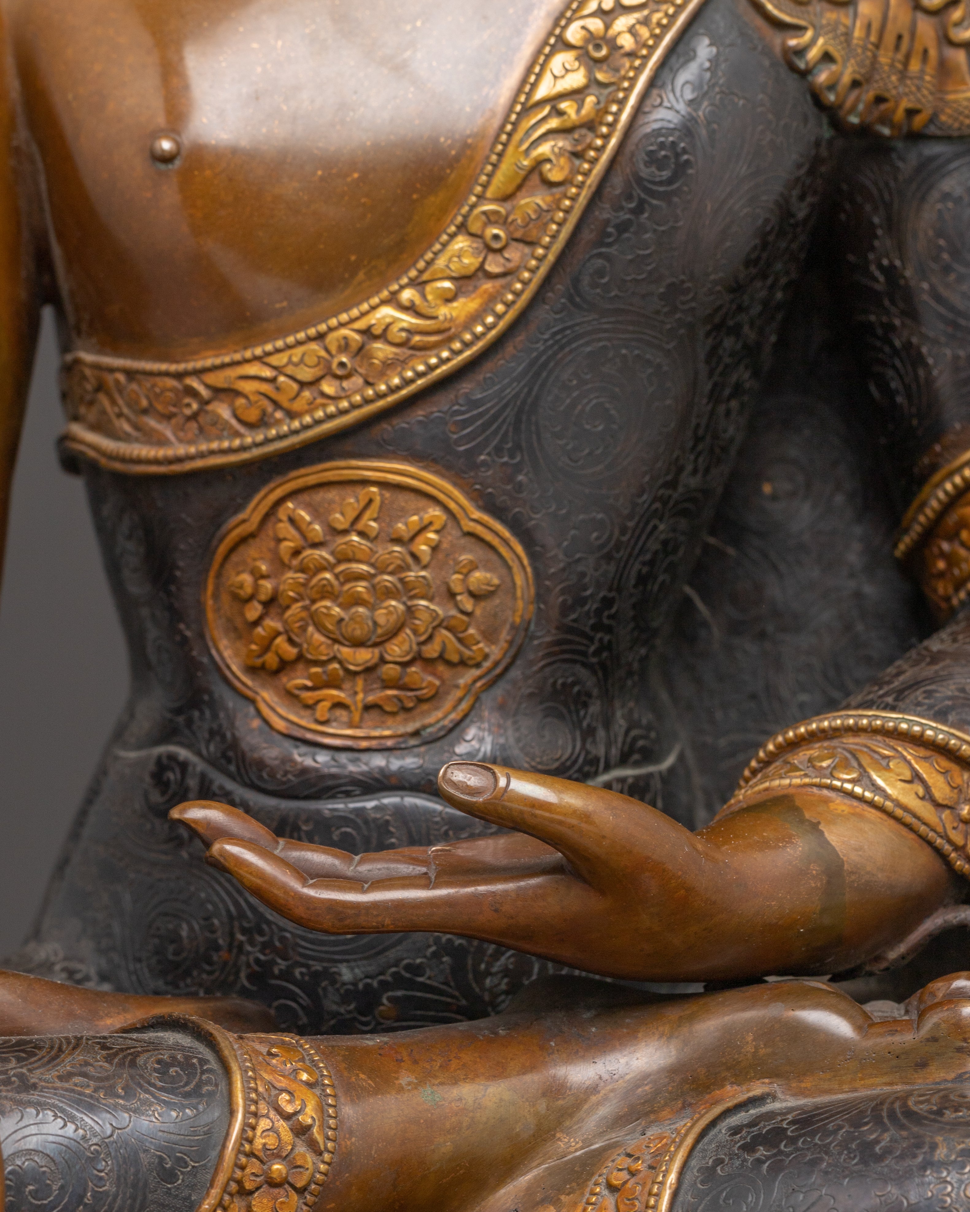 Handcrafted Copper Statue of Shakyamuni Buddha | Historical Buddha