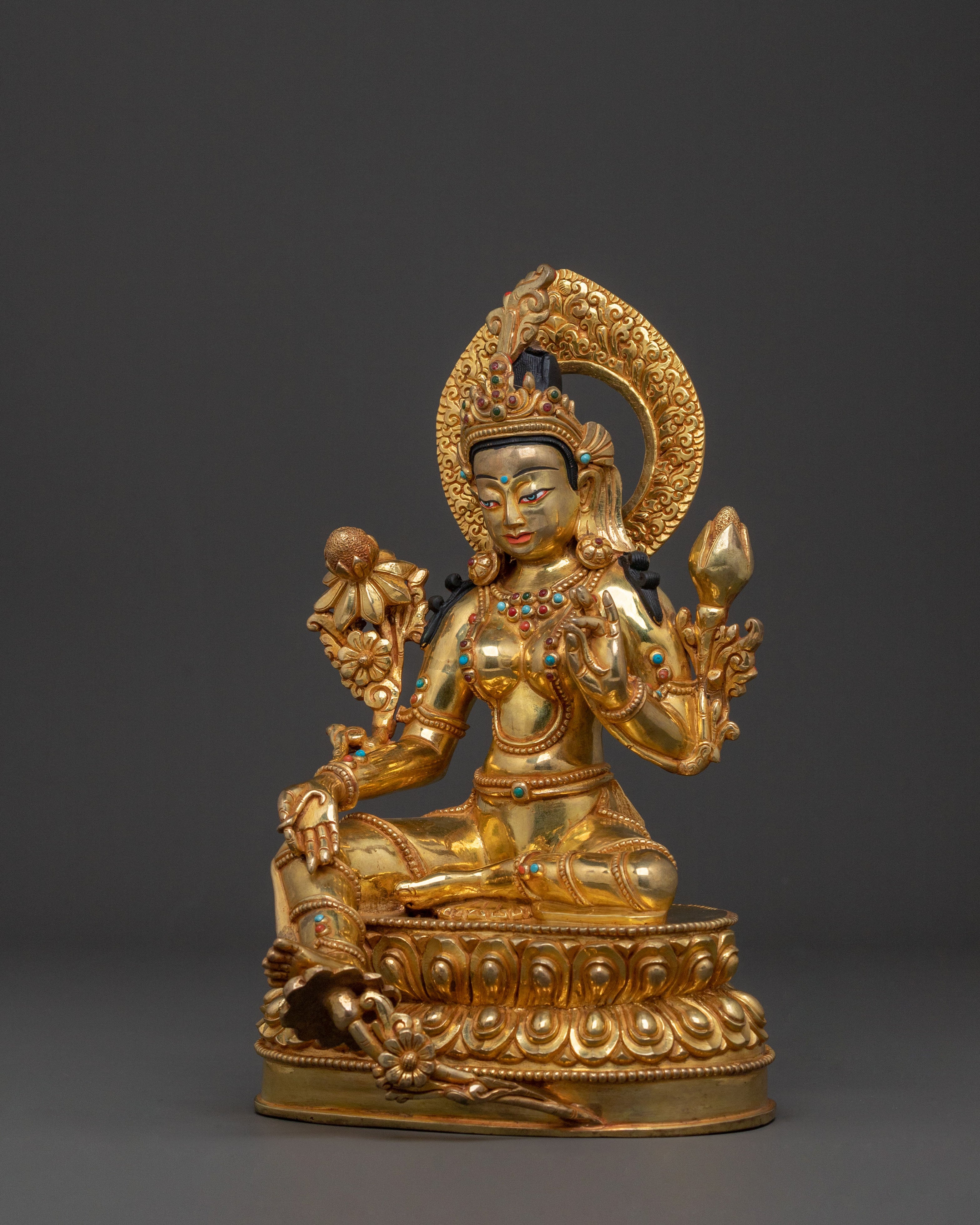 Green Tara Sacred Statue | Mother of Mercy