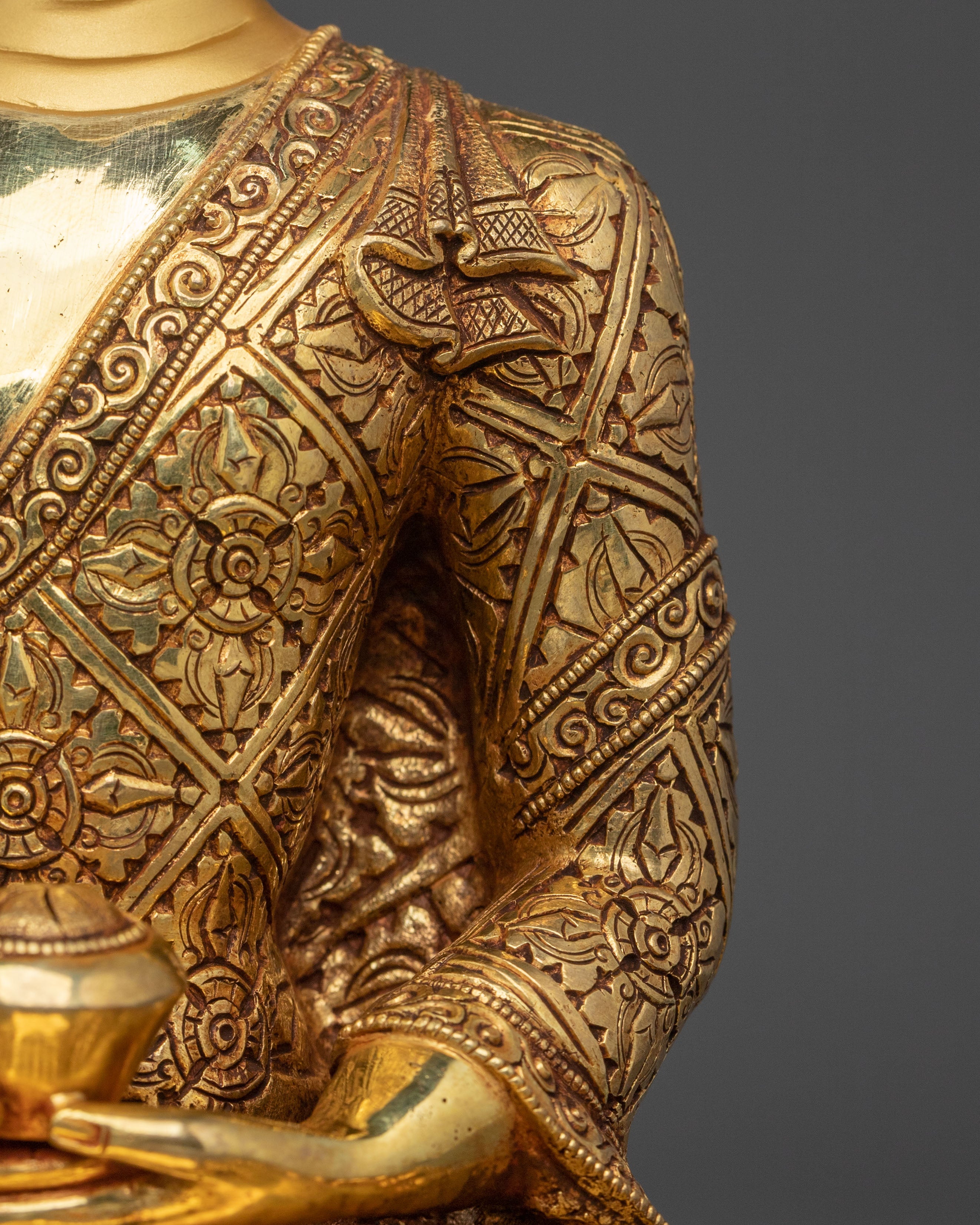 Handcrafted Traditional Statue of Amitabha Buddha | Altar Decor