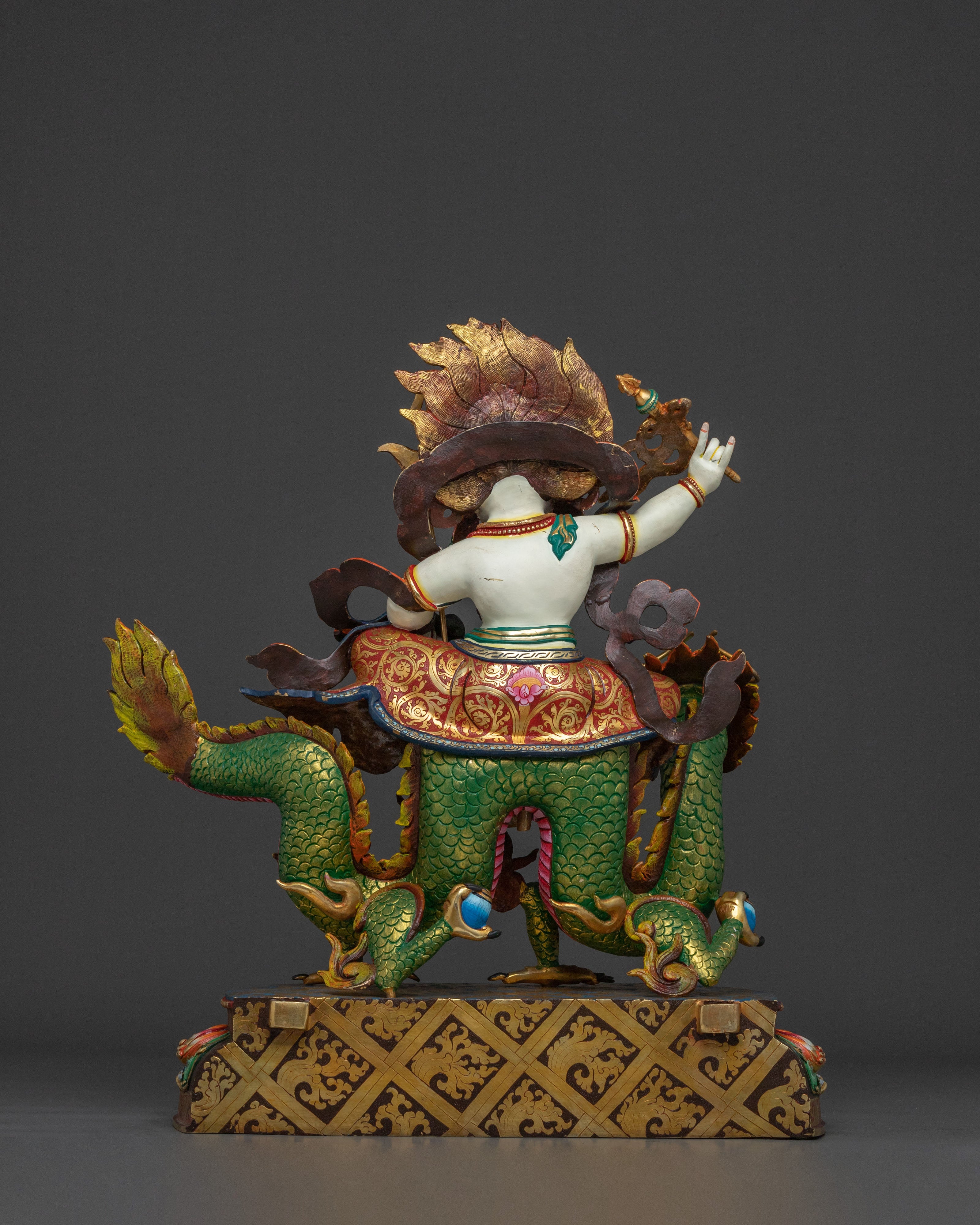White Dzambhala Sacred Figurine | Symbol of Prosperity