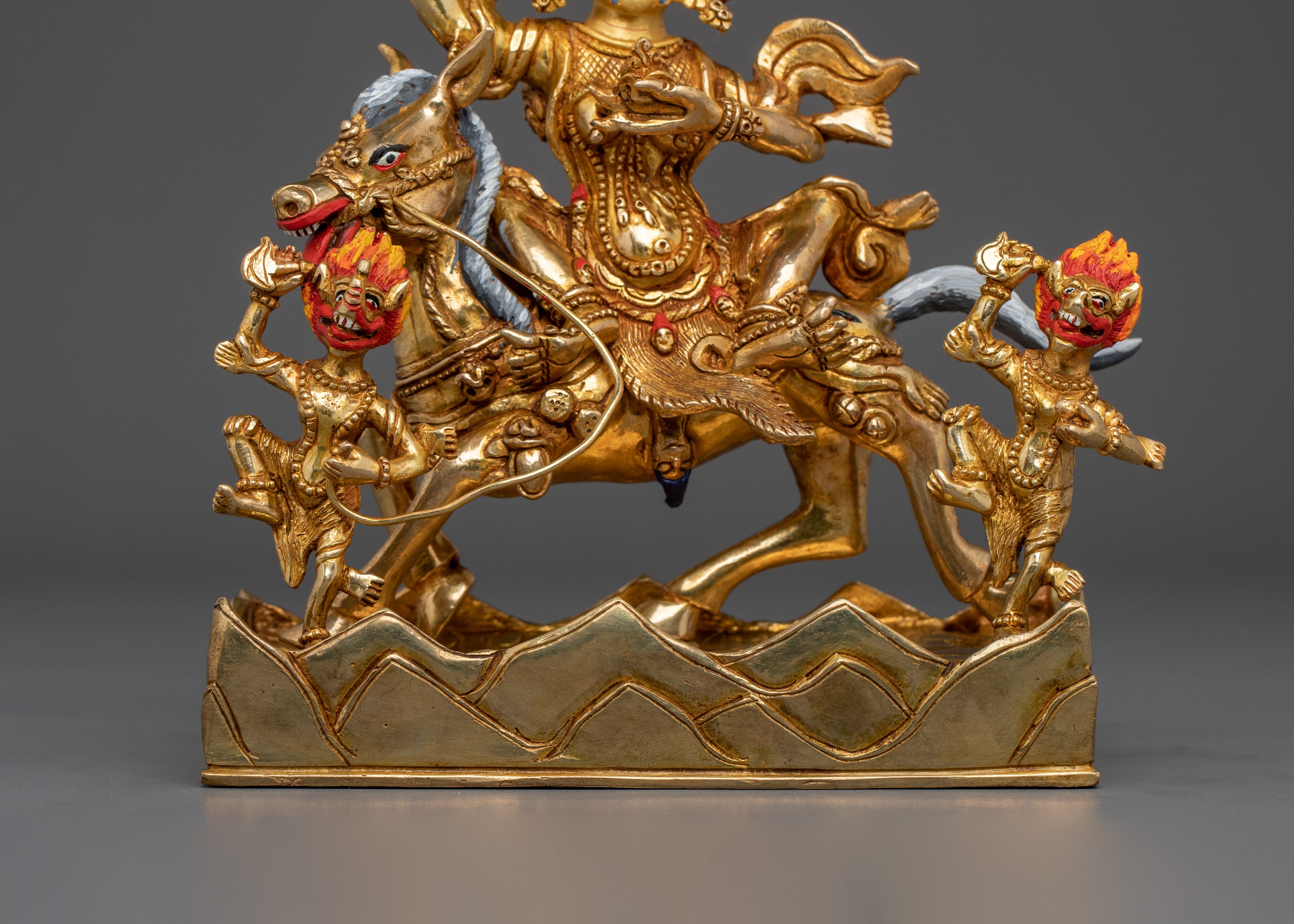 Shri Devi Himalayan Statue | 24K Gold Gilded Figurine