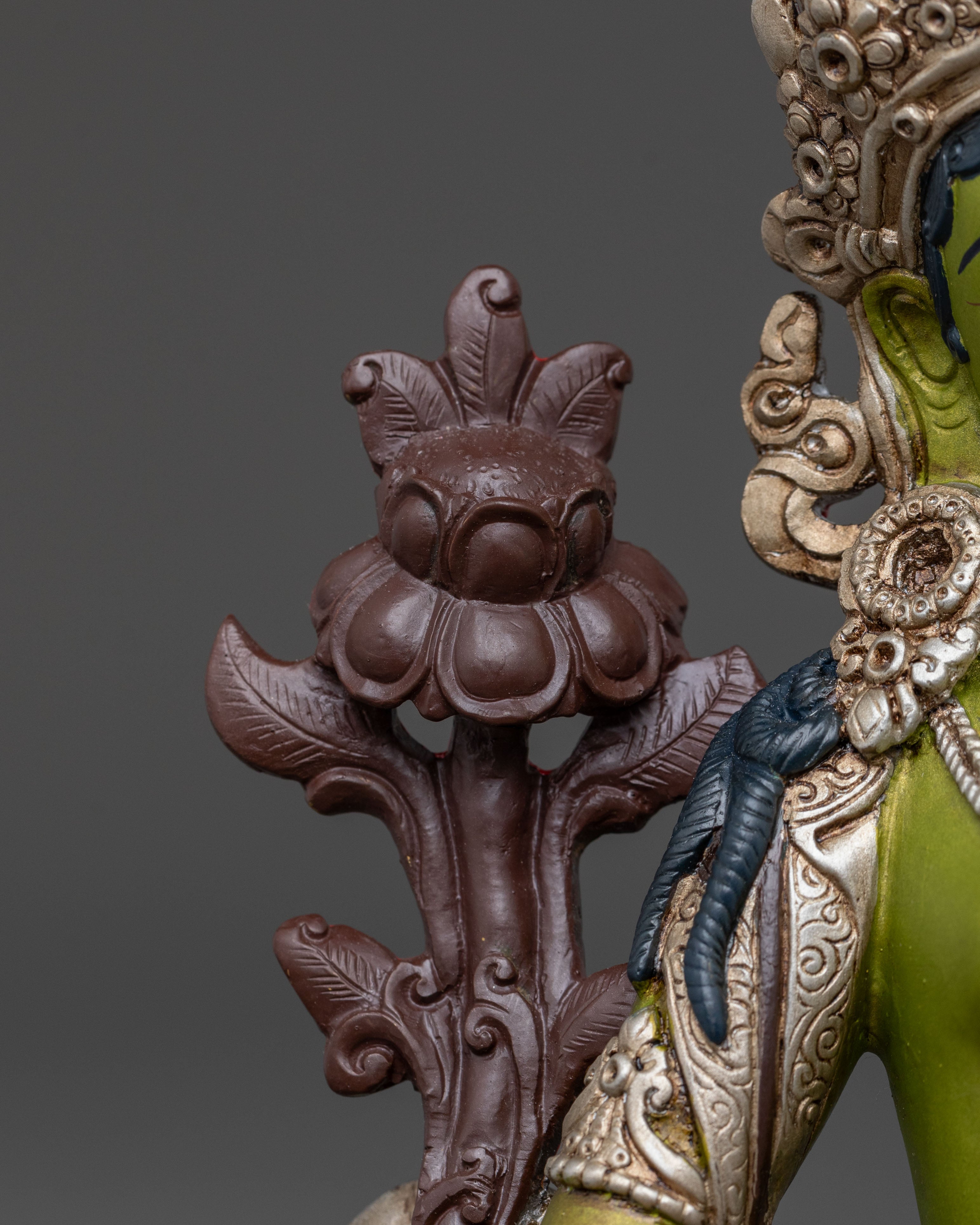 Handcrafted Green Tara Statue | Spiritual Icon
