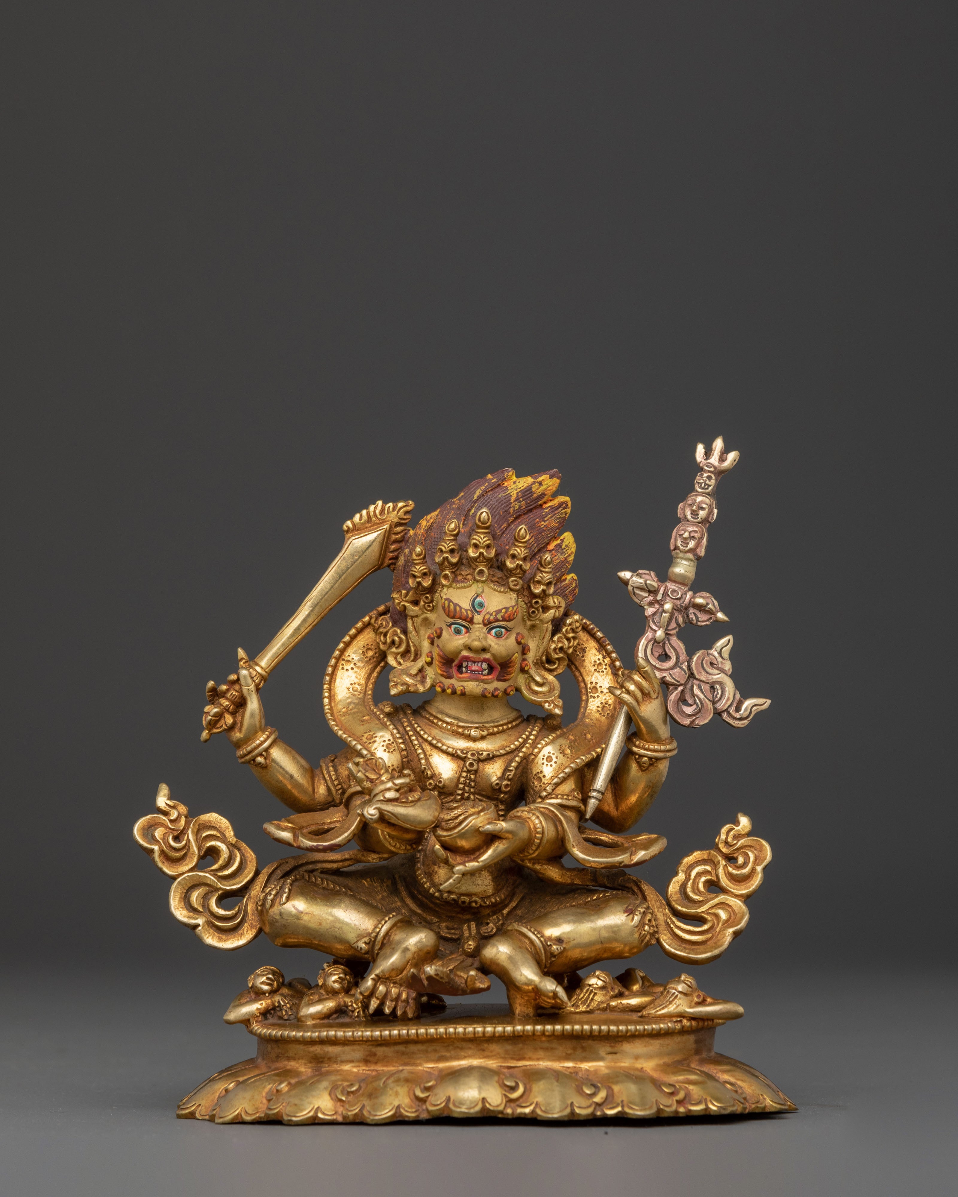 Four Armed Mahakala Statue | Wrathful Deity