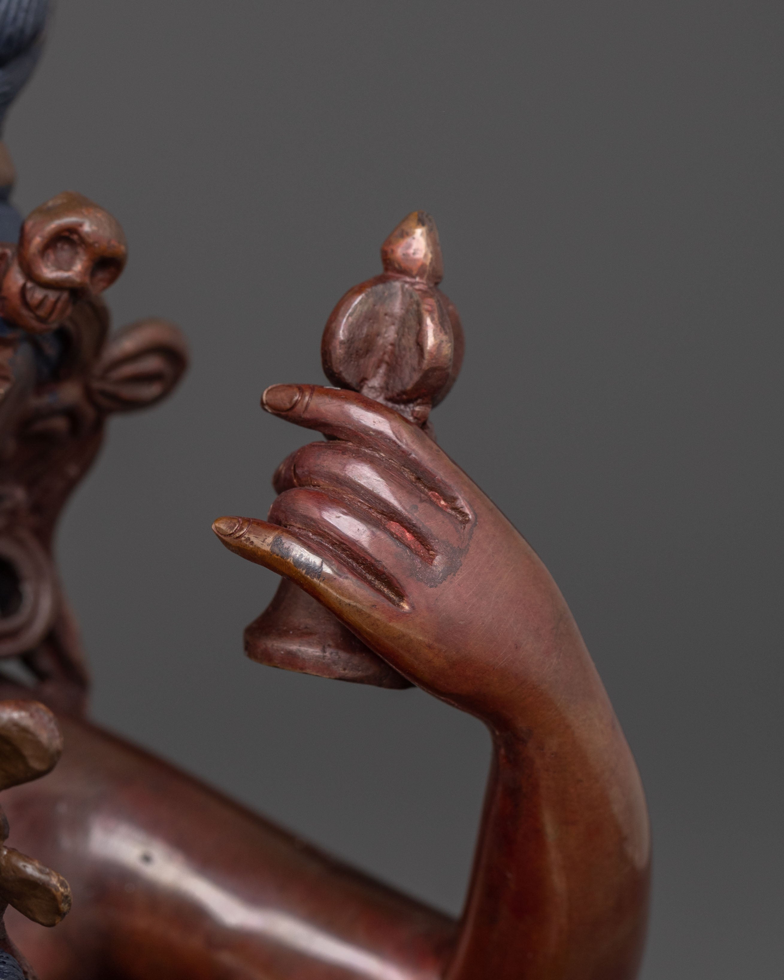 Ghantapa Statue - Oxidized Copper Art