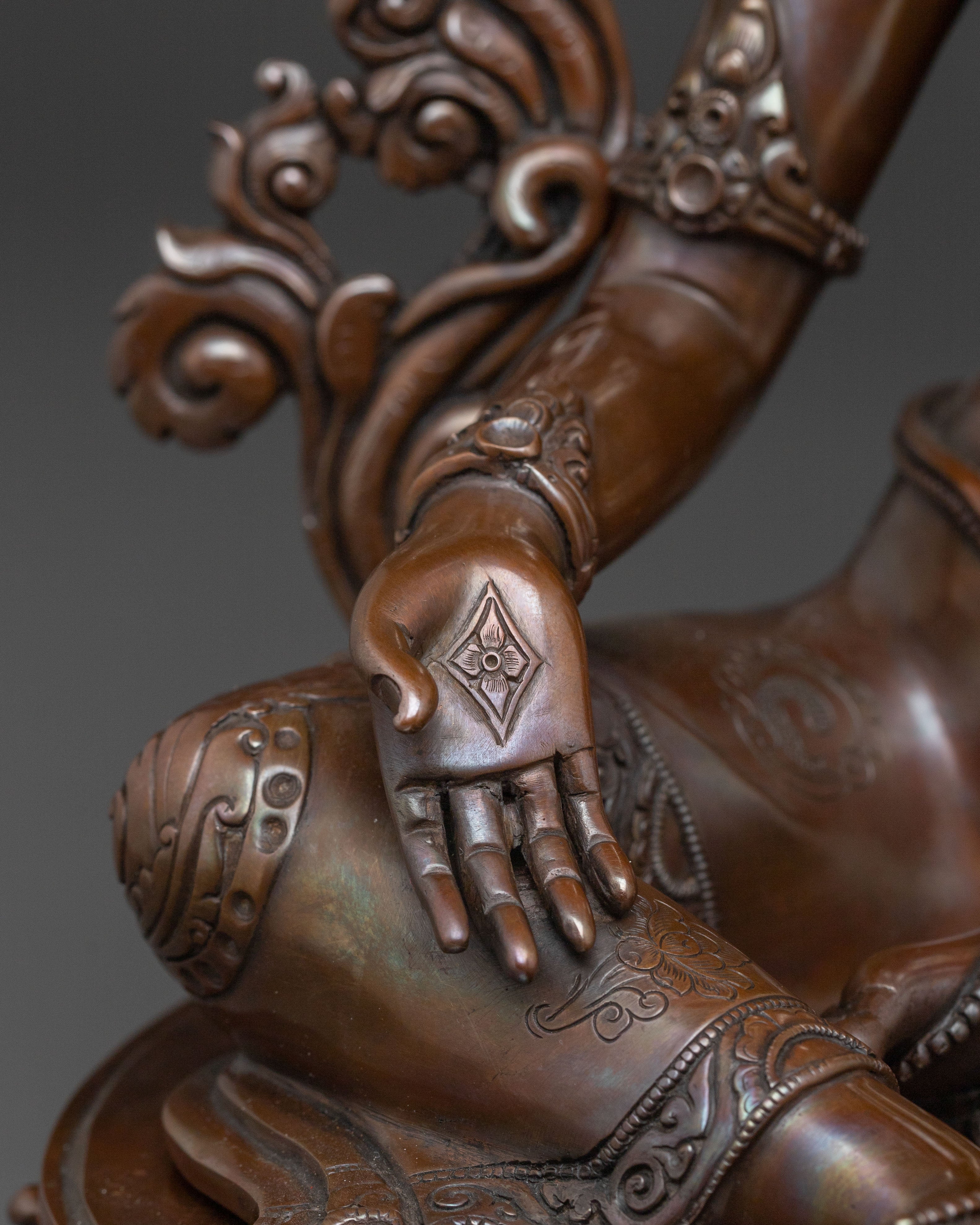 Savior Green Tara Traditional Statue for Rituals