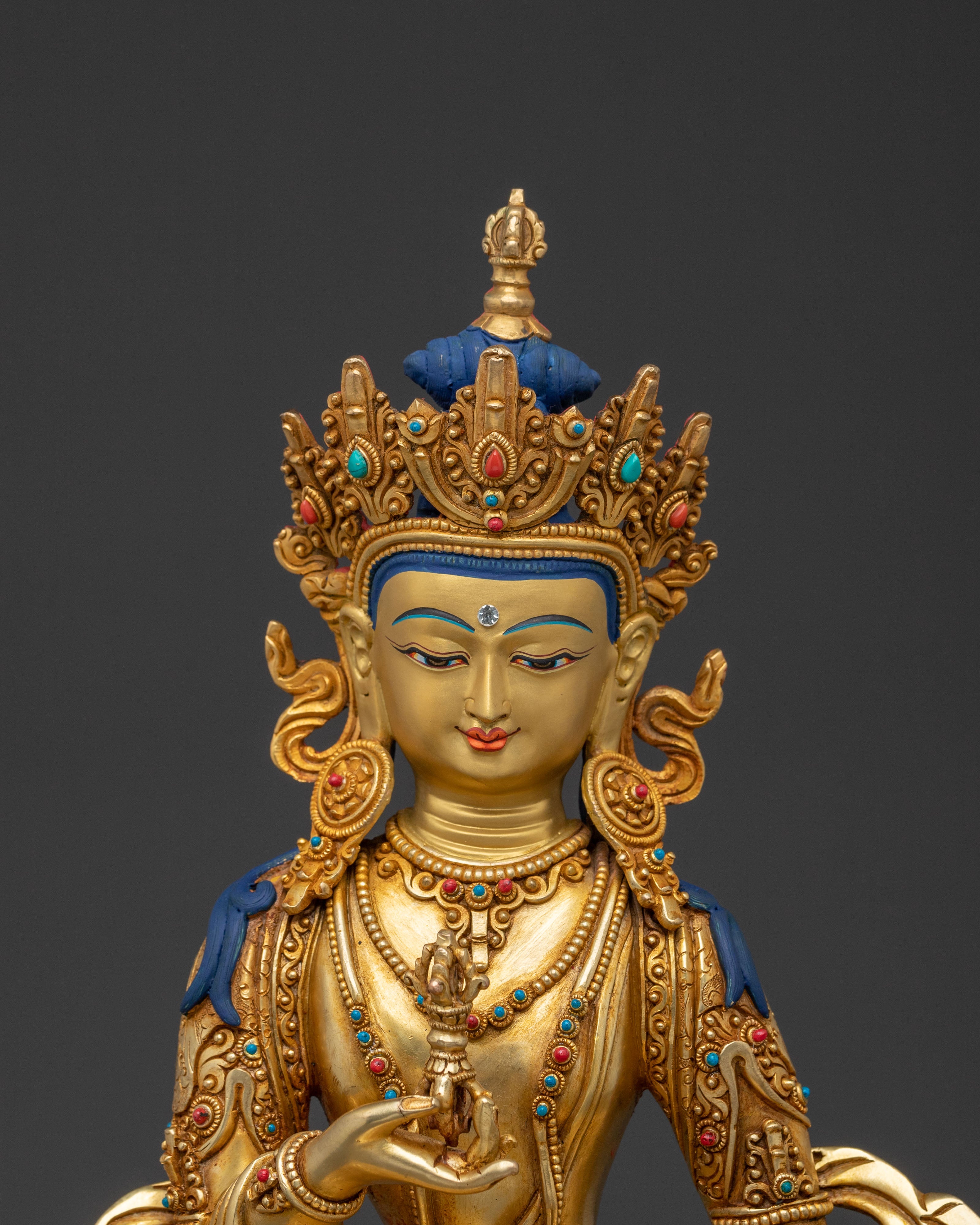 Handcrafted Vajrasattva Figurine | Sacred Tibetan Purification Statue