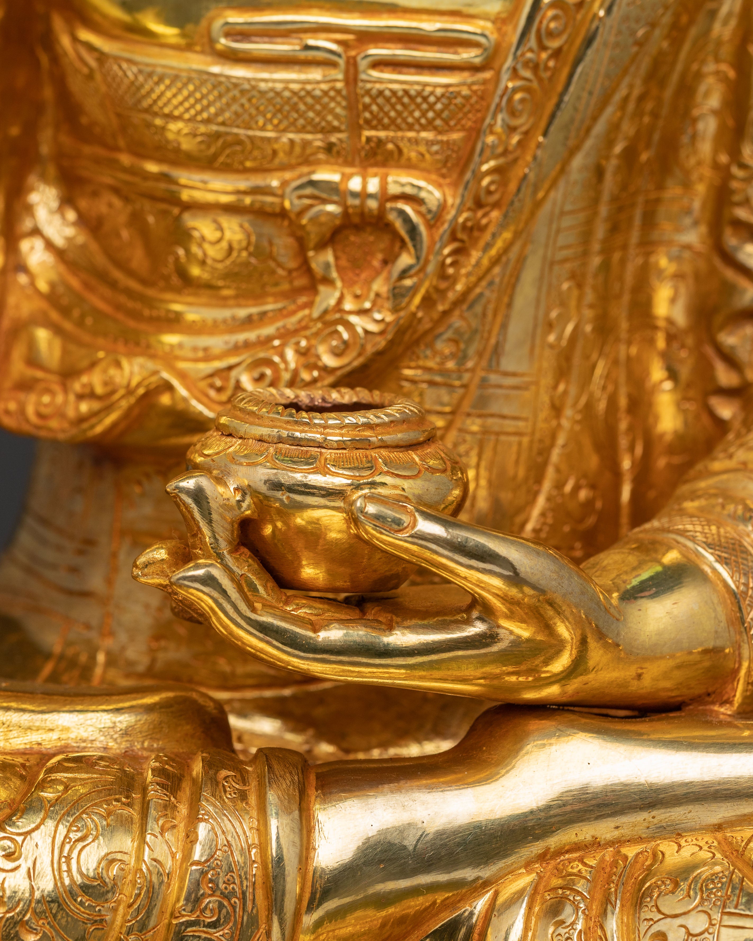 Himalayan Gautama Buddha Copper Statue | Dharma Teacher Figurine