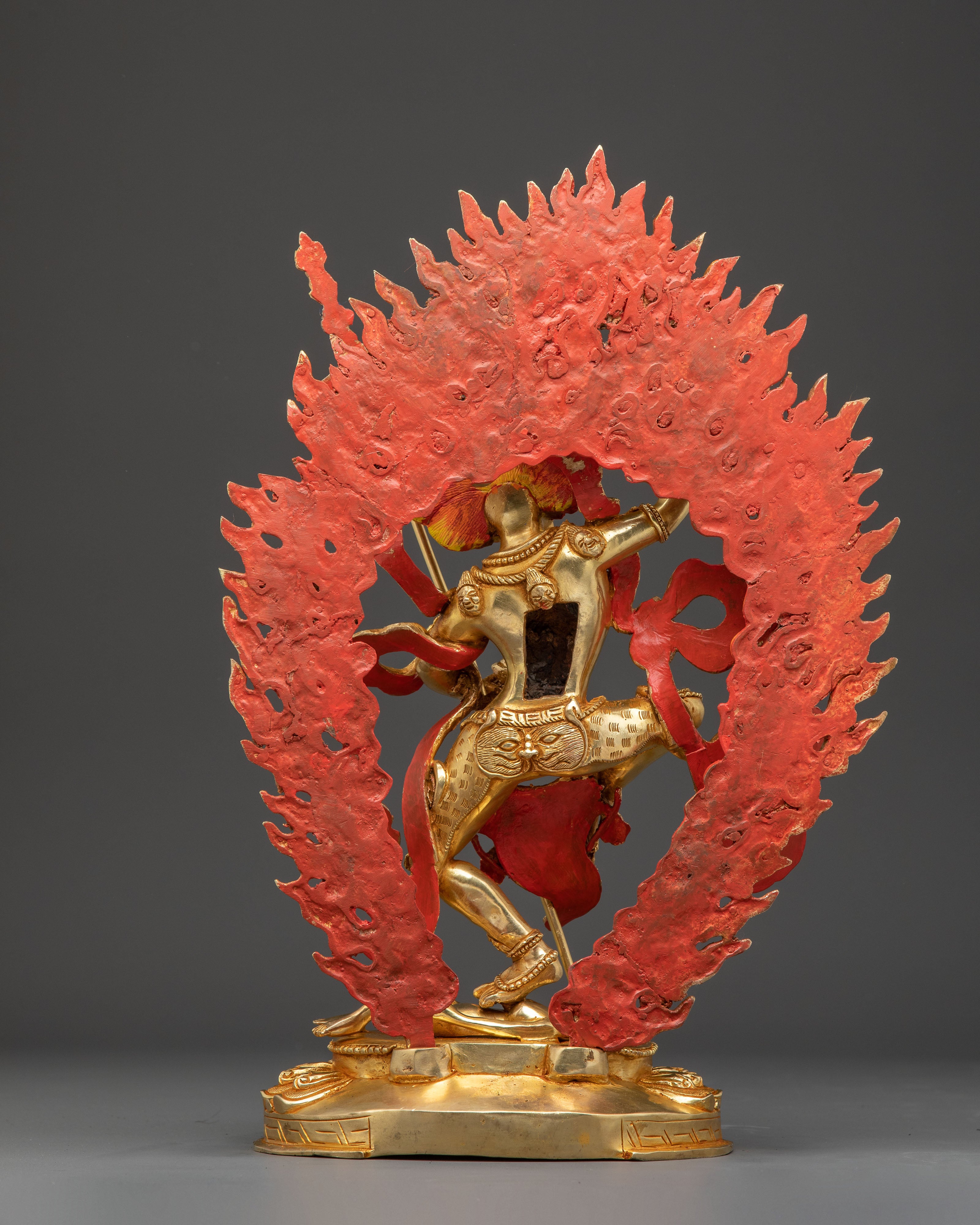 Simha Mukha Statue: Lion-Faced Dakini | Handcrafted Tibetan Art