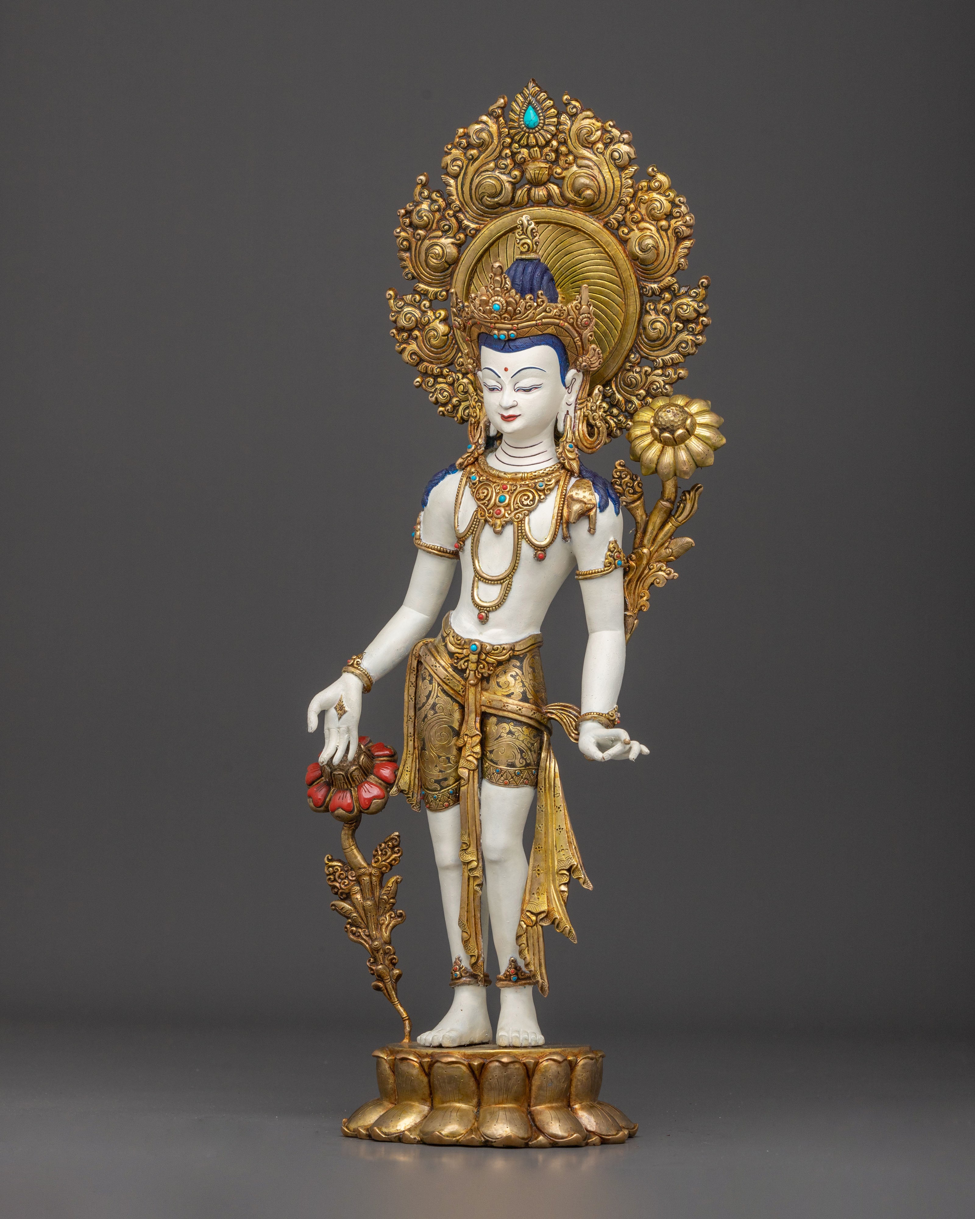 Bodhisattva Lokeshwor Statue | Meditation Altar Decor