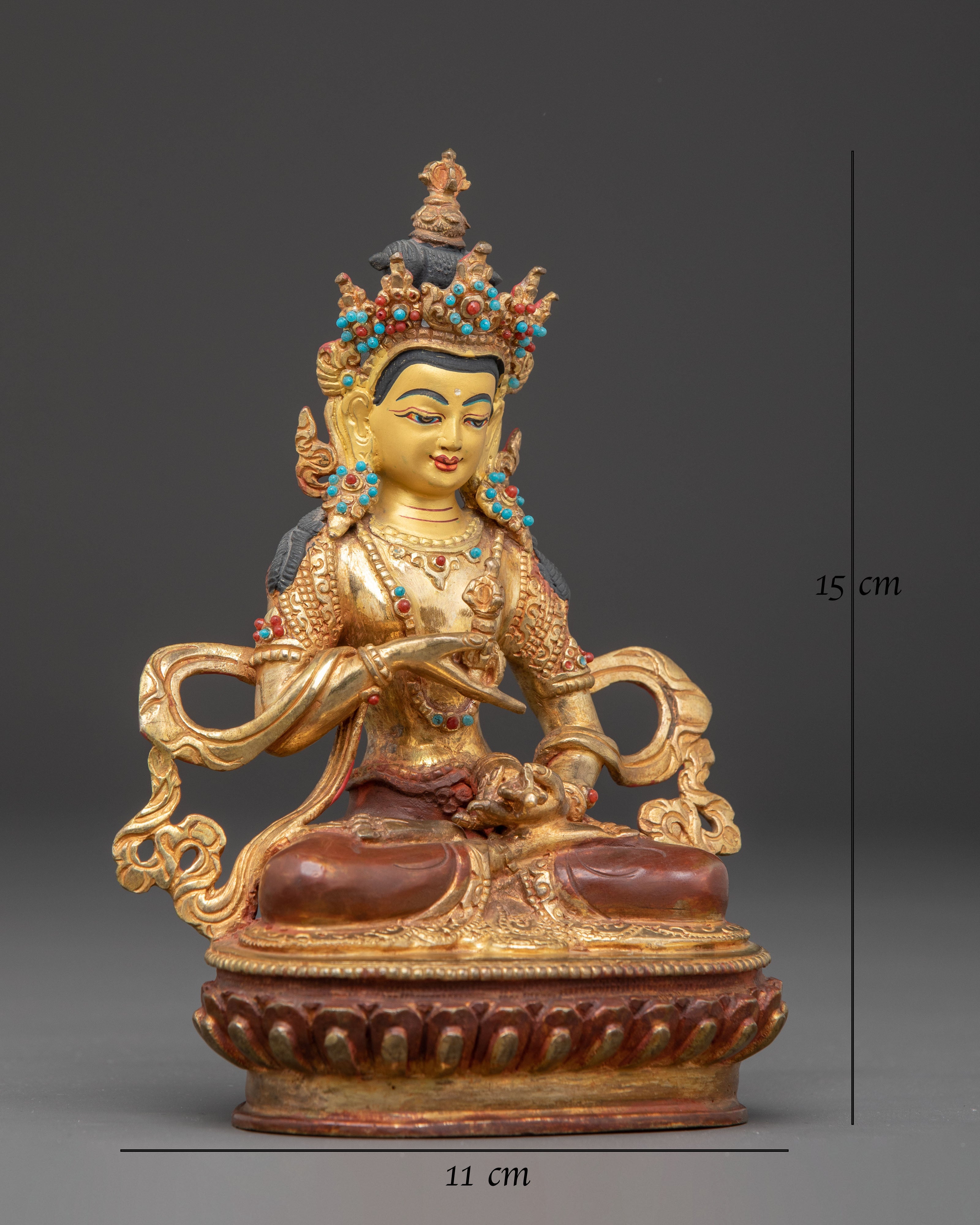 Vajrasattva Copper Statue: Handcrafted Purification Deity