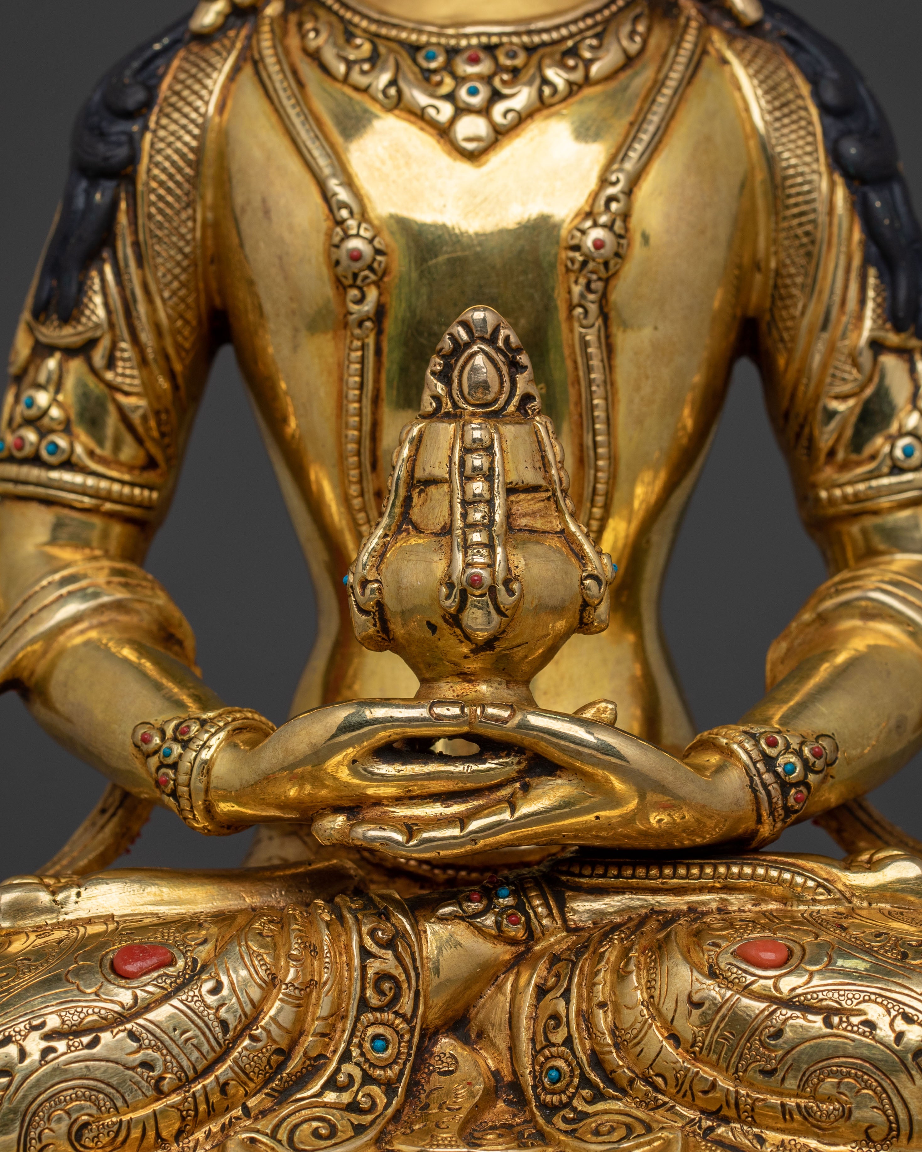 Handmade Six Bodhisattva Statue Set | 24K Gold Gilded Sacred Sculpture