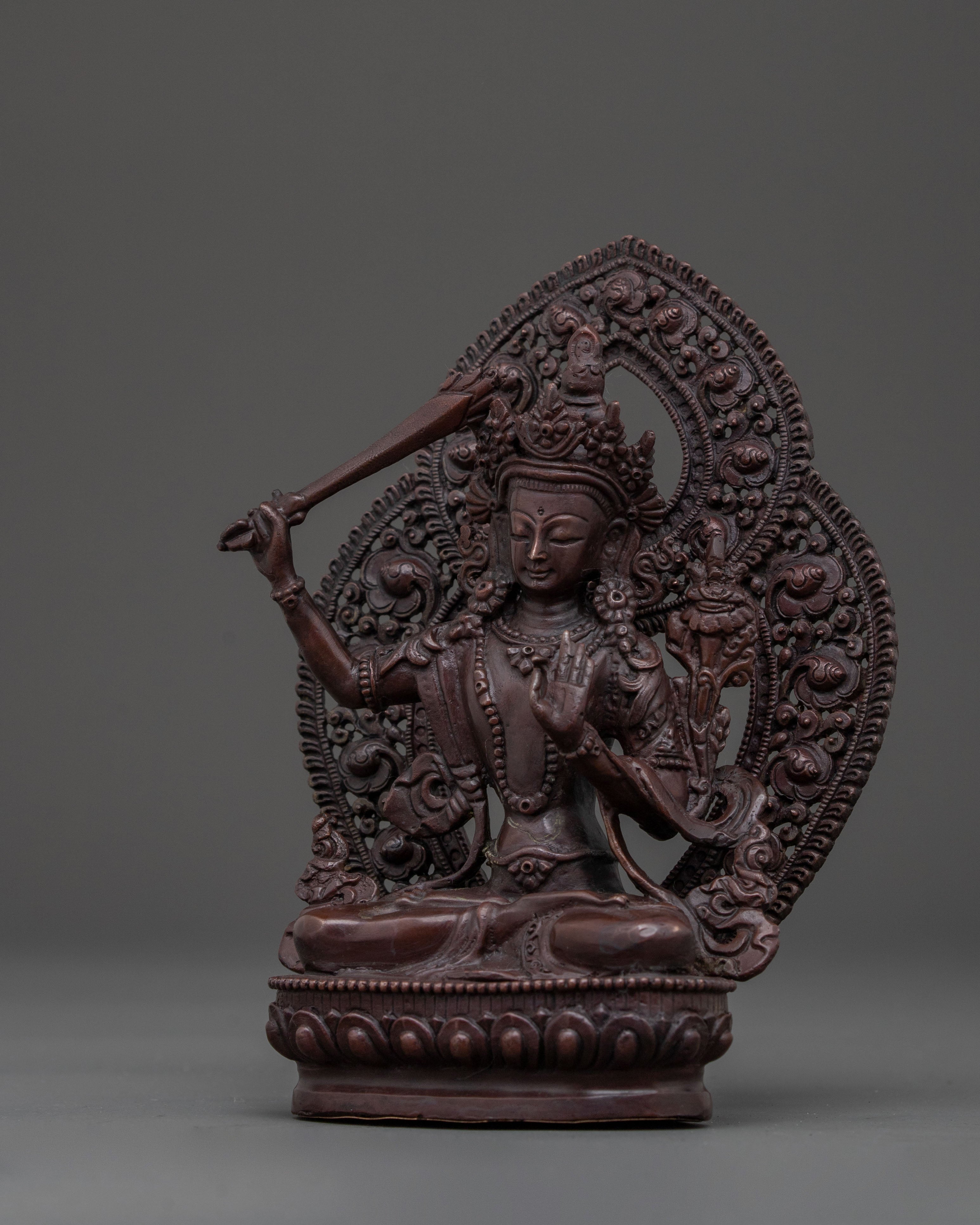 Handcrafted Manjushri Statue | Wisdom Deity