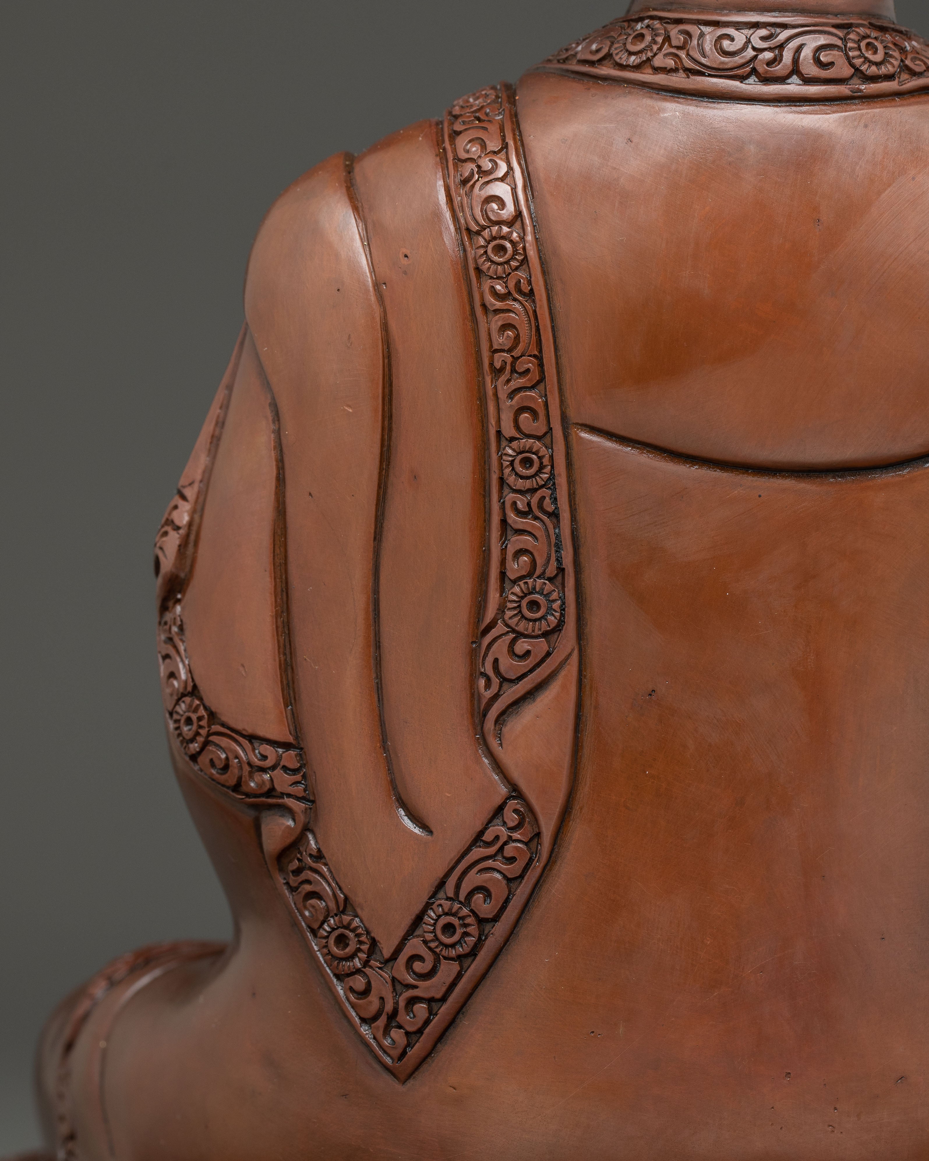 Handcrafted Oxidized Statue of Buddha Shakyamuni