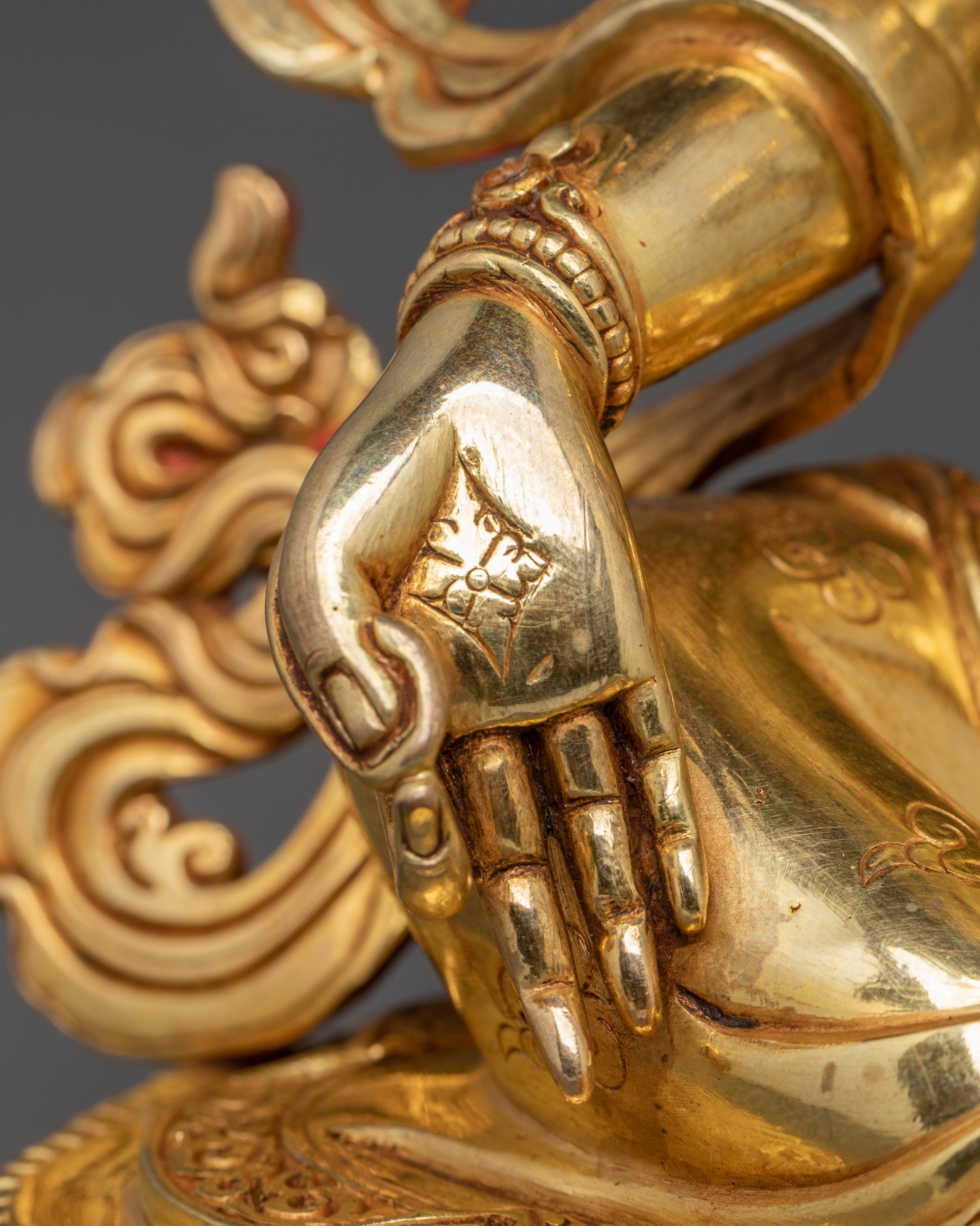 Handcrafted Peaceful Mother Green Tara Statue | Goddess of Compassion