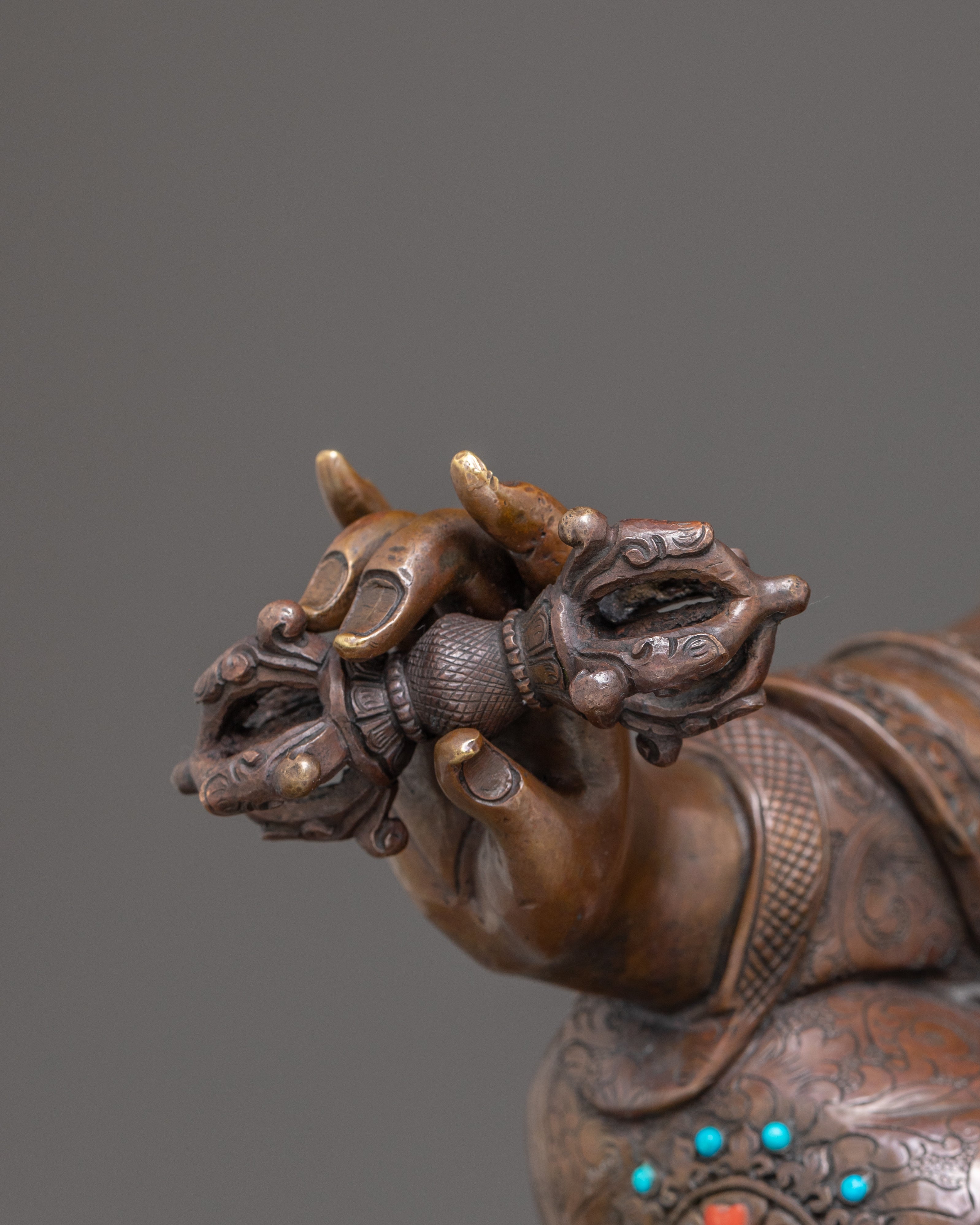 Handmade Guru Rinpoche Statue of Blessing and Power | Padmasambhava Artwork