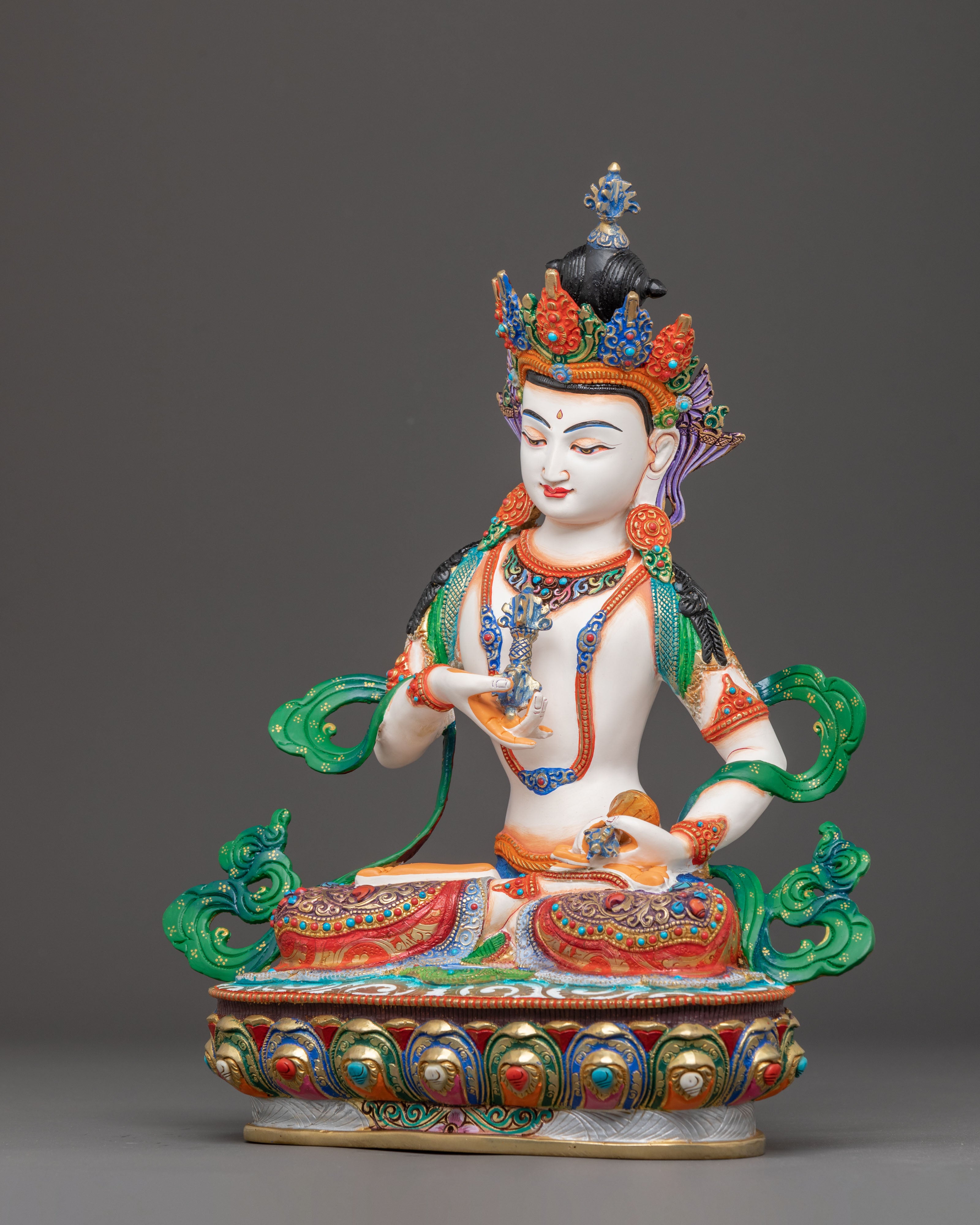 Sacred Vajrasattva Handcrafted Statue | Buddhist Purification Deity