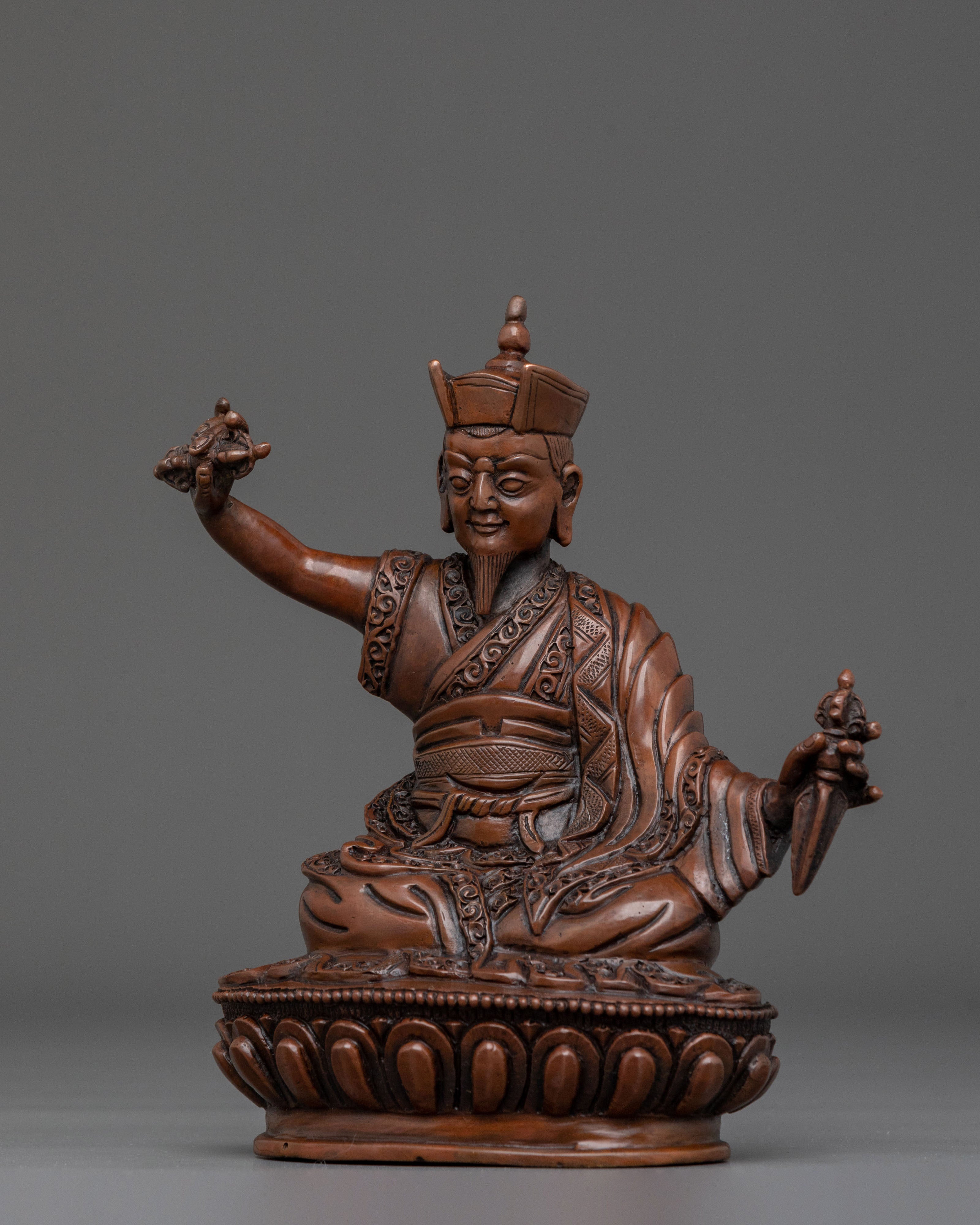 Tibetan Buddhist Master Karmapa Statue | Sacred Buddhist Altar Decor