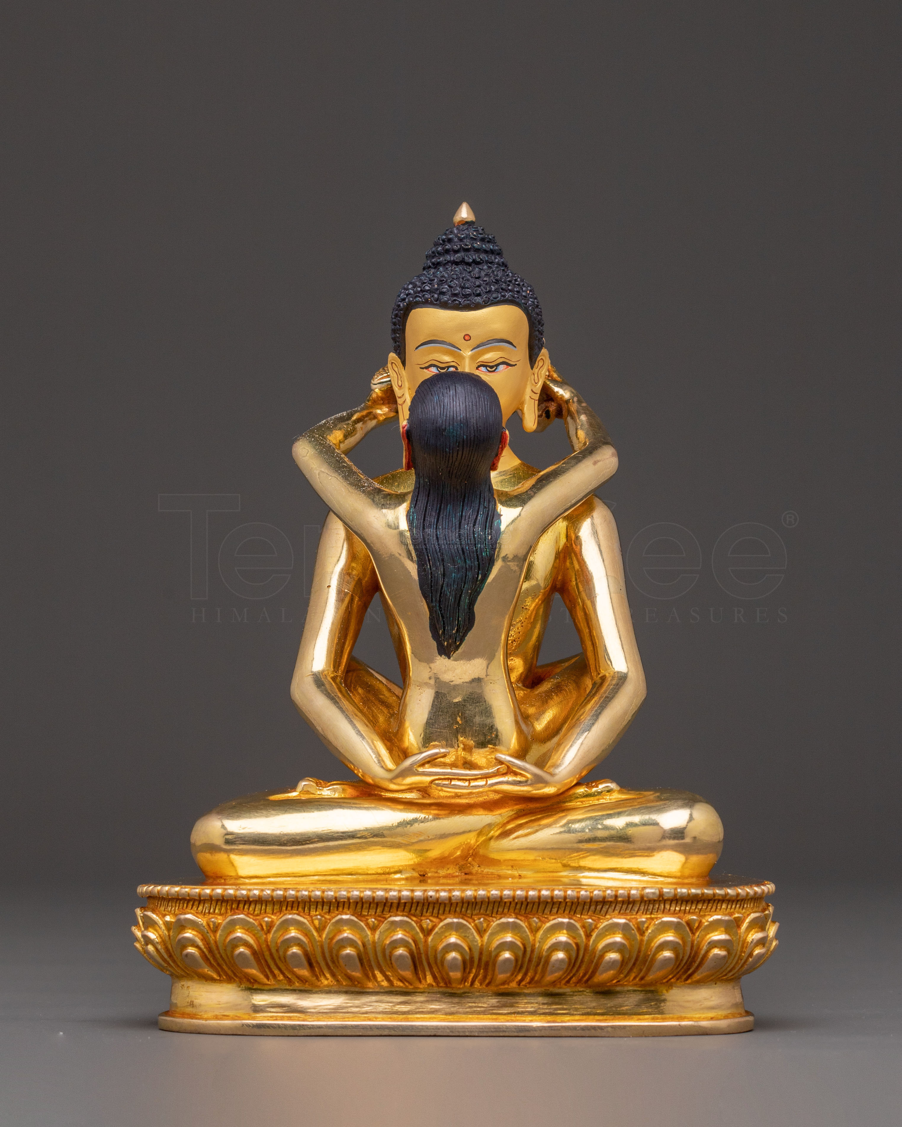 Samantabhadra Consort Sacred Statue – 24K Gilded Copper