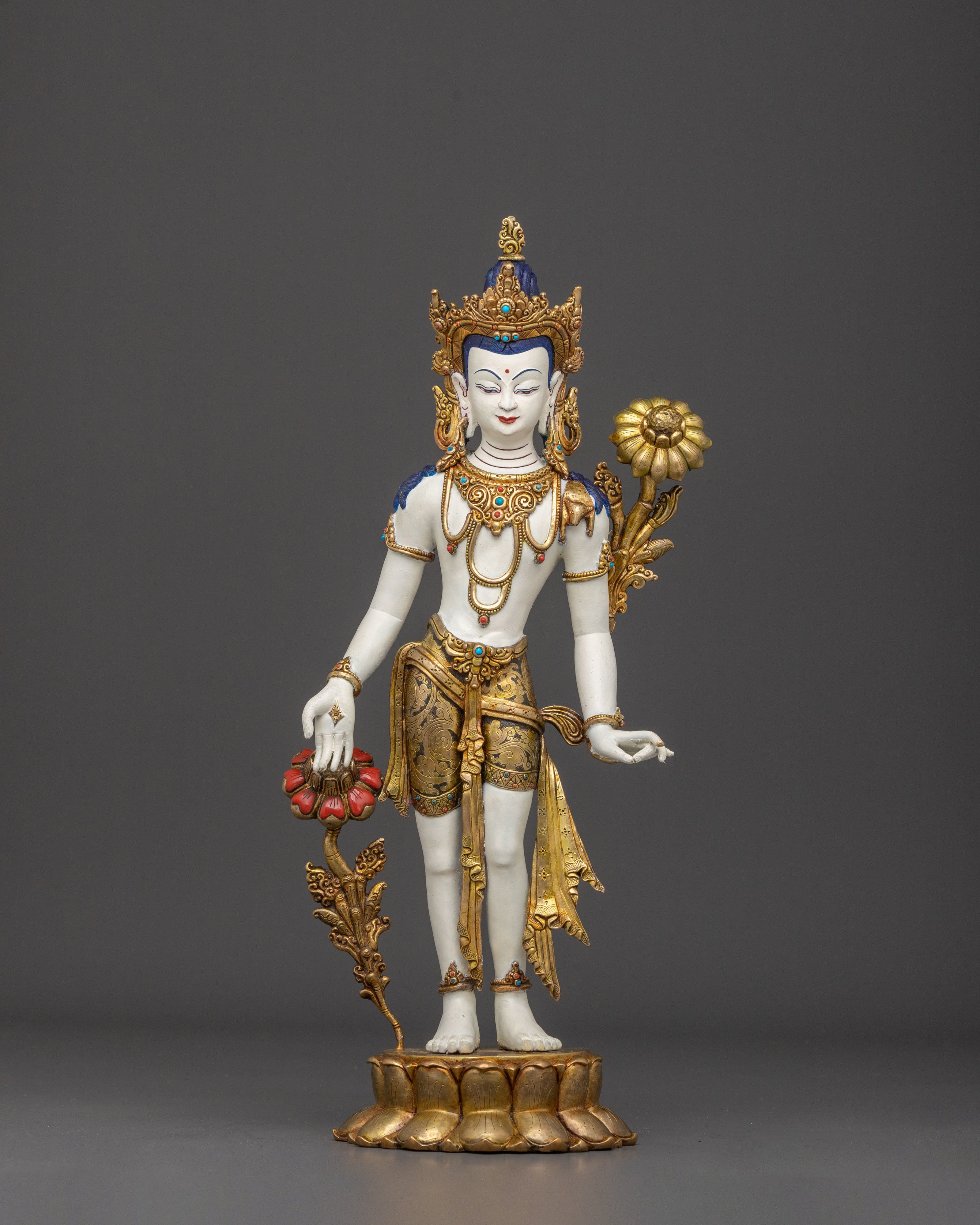 Bodhisattva Lokeshwor Statue | Meditation Altar Decor