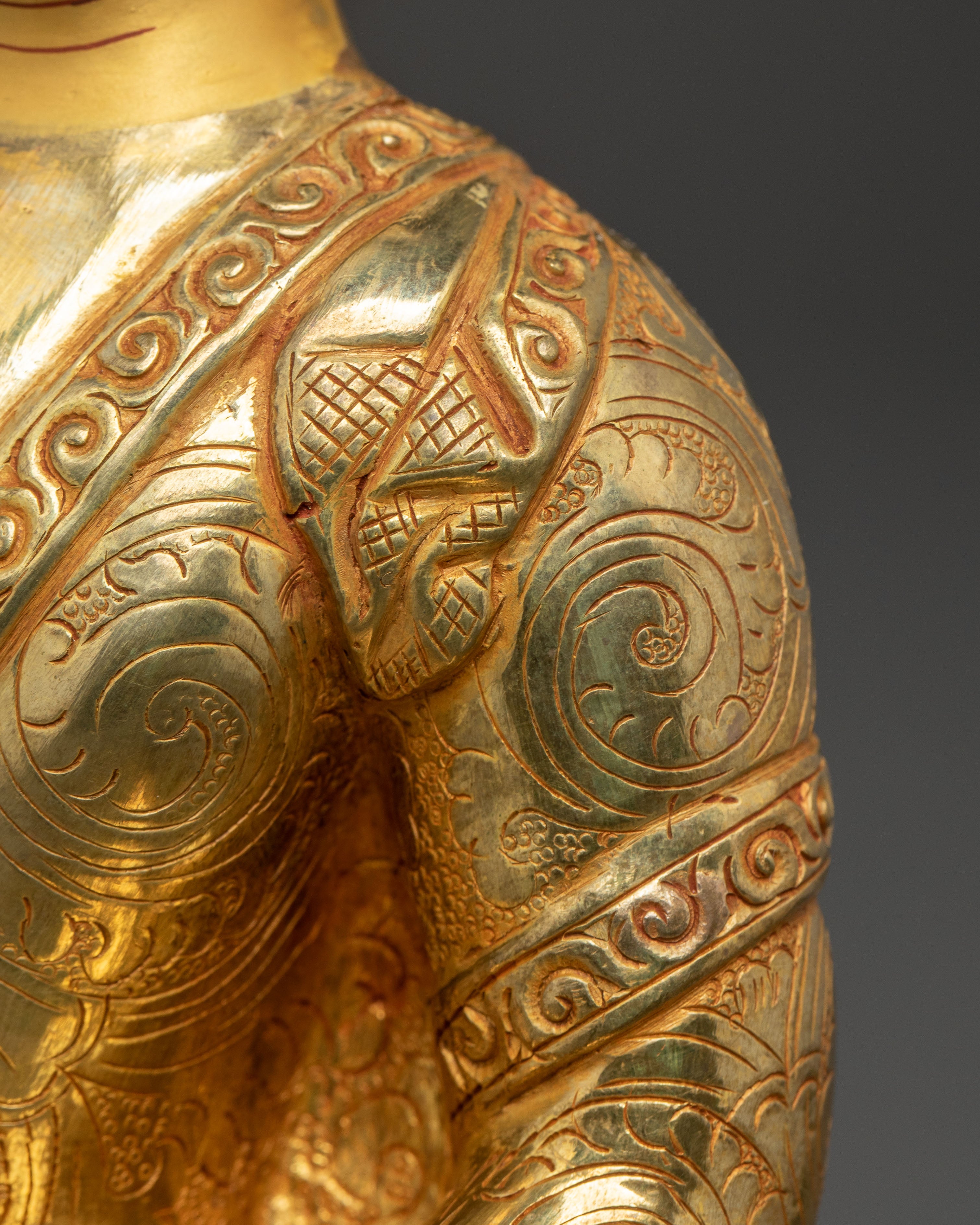 Handmade Sacred Gautama Buddha Copper Statue | Buddhist Decor Figurine