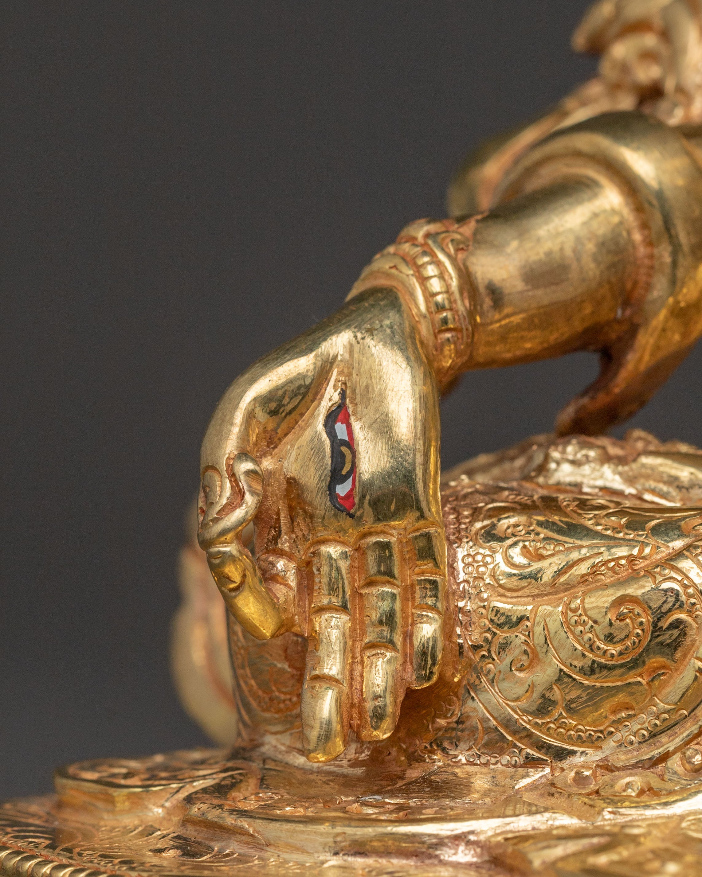 White Tara Blessed Statue | Hand-Gilded Copper Statue