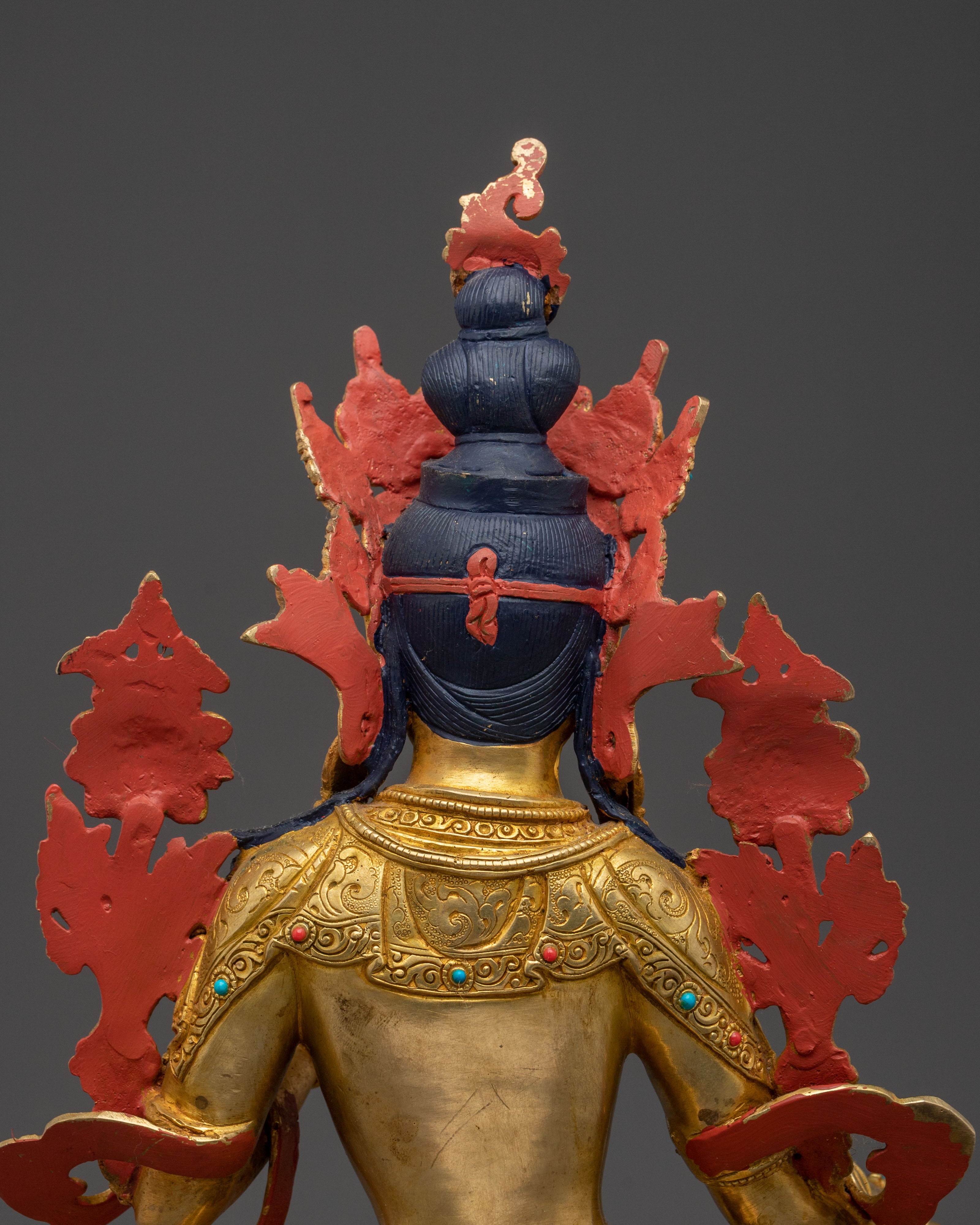 Handmade Green Tara Sculpture | Tibetan Goddess