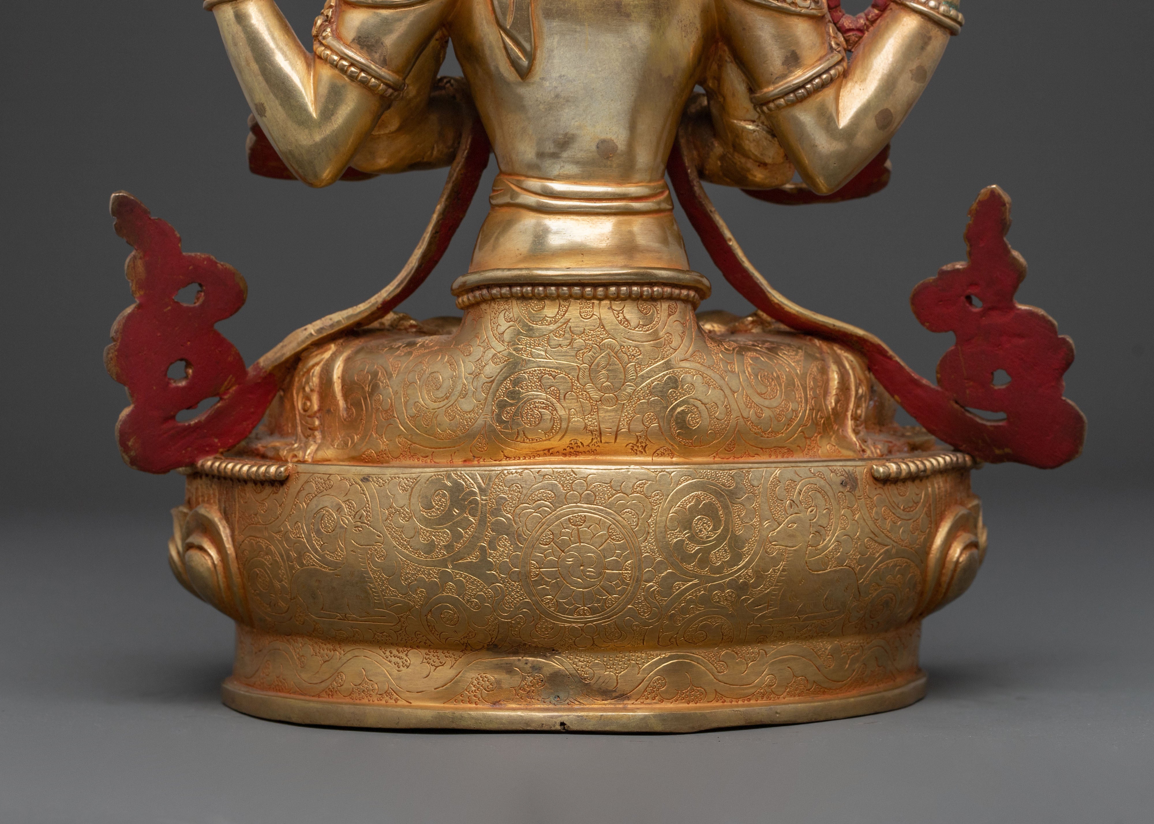 Chenrezig: Handcrafted Sacred Figurine