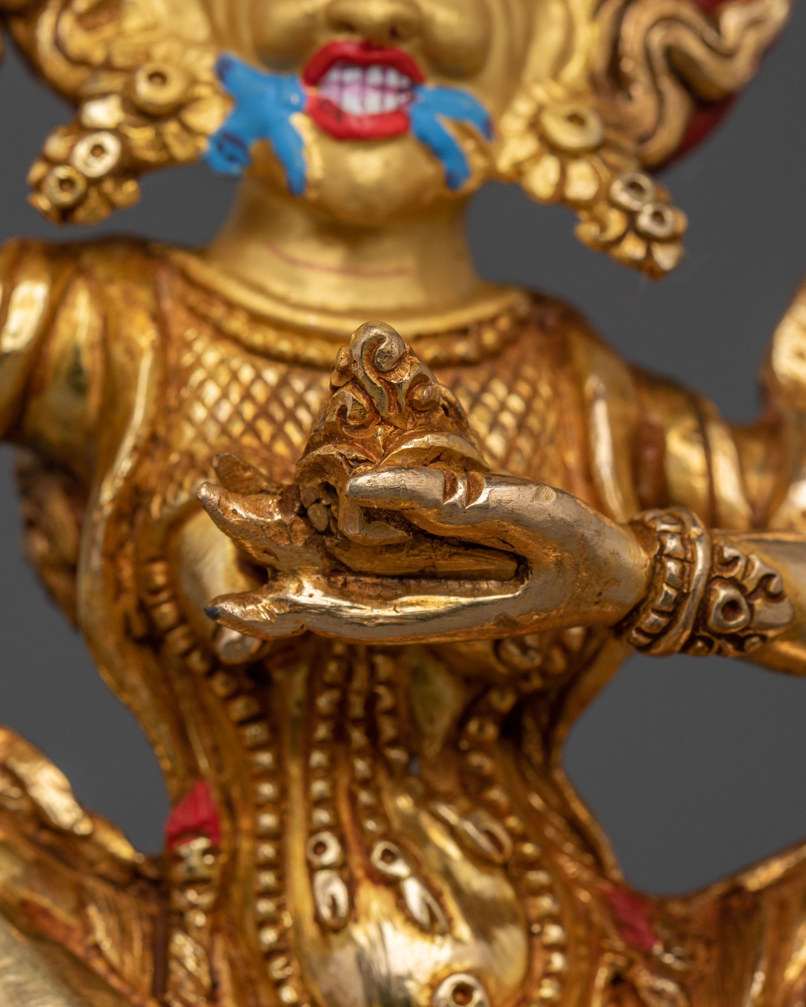 Shri Devi Himalayan Statue | 24K Gold Gilded Figurine