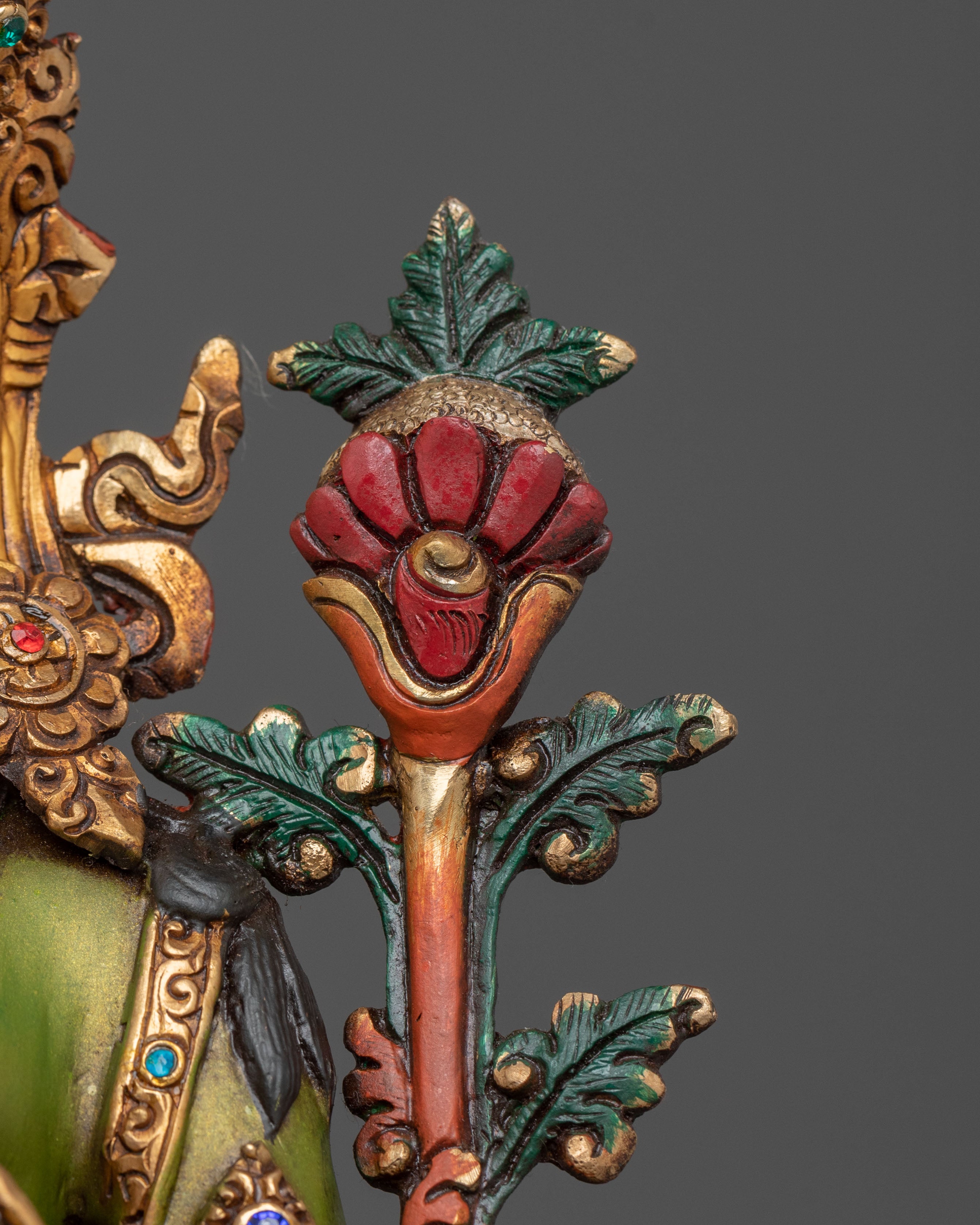 Green Tara Sculpture | Tibetan Protector