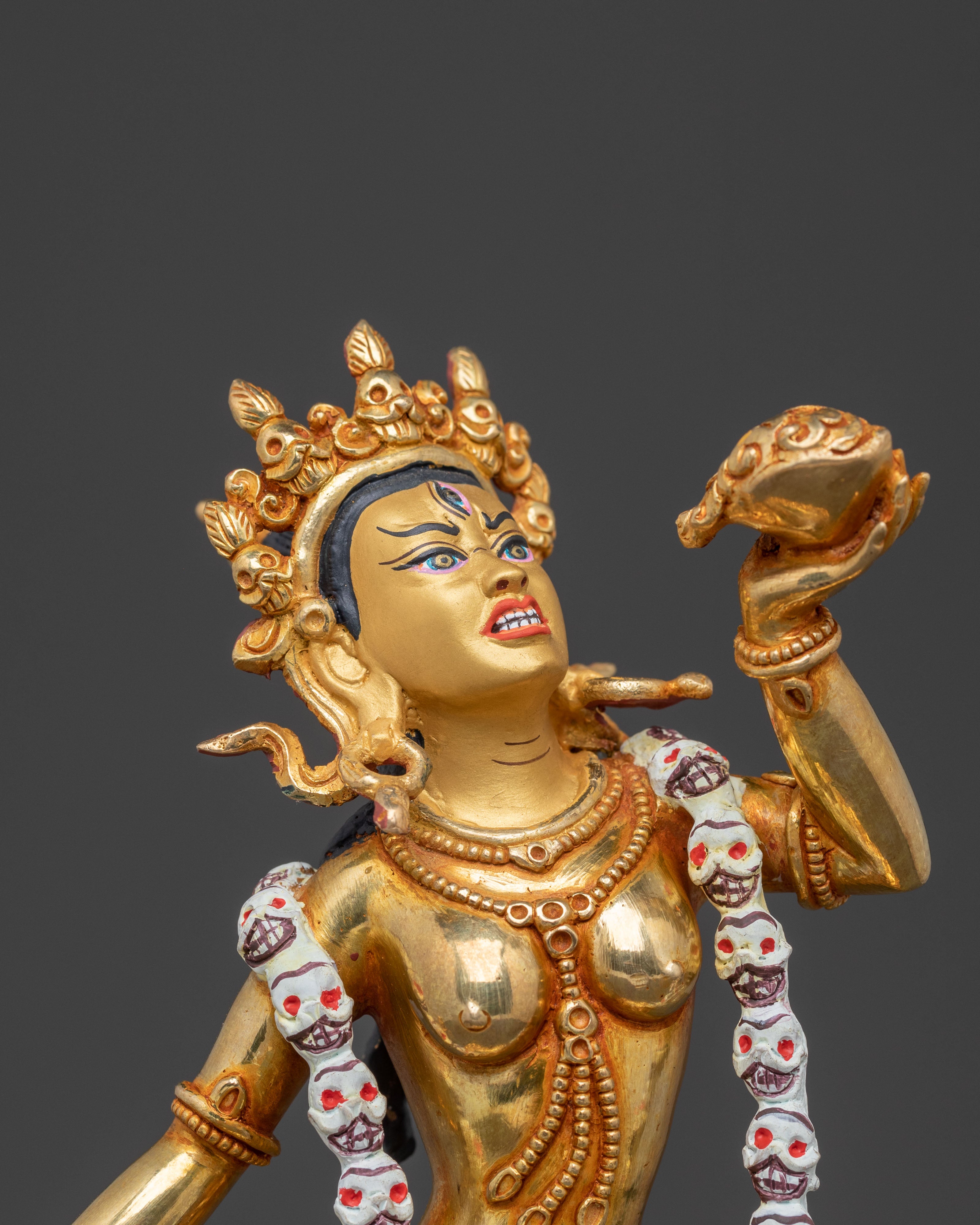 Vajrayogini Golden Statue – Handcrafted Radiance