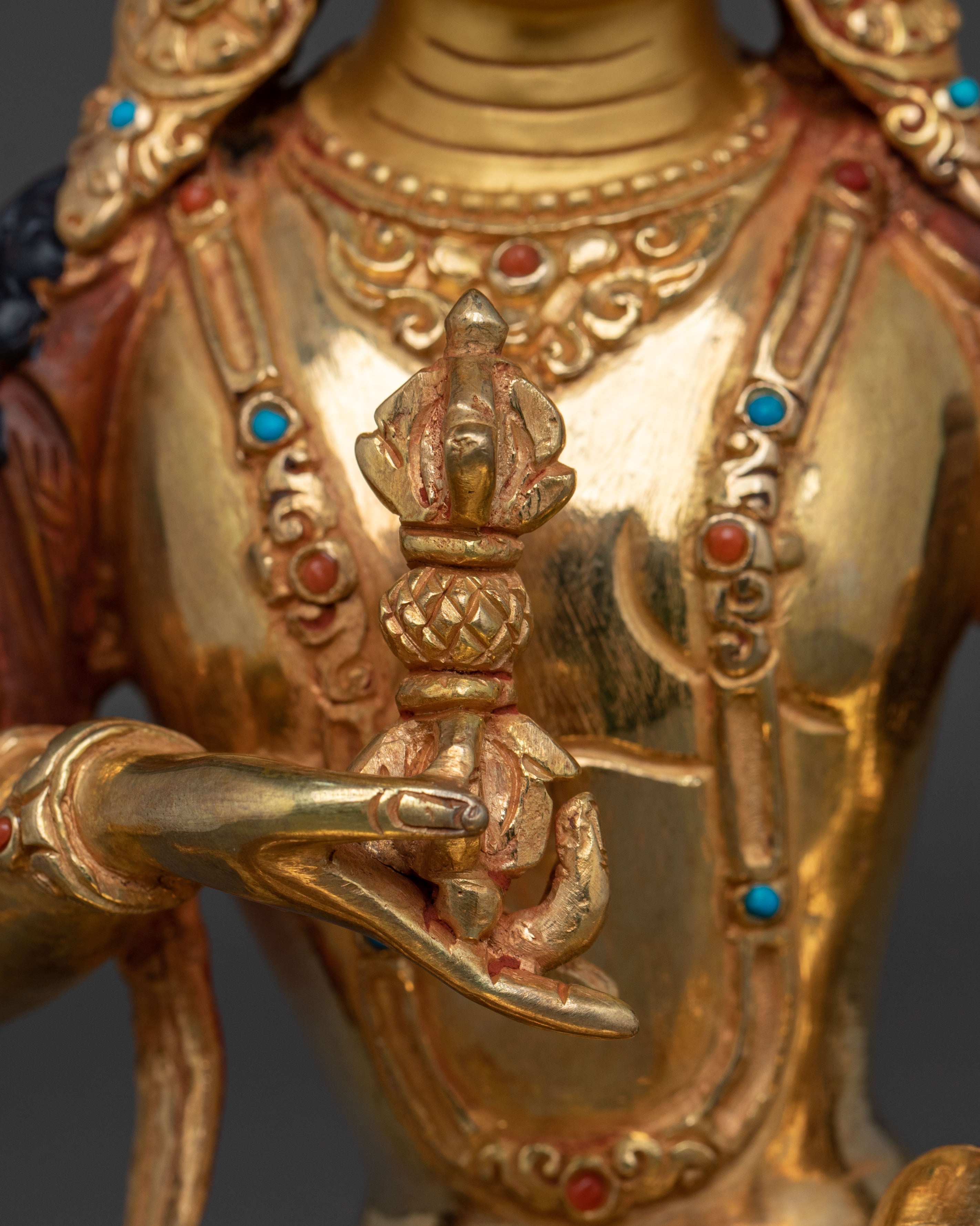 Vajrasattva Golden Statue with Copper Body