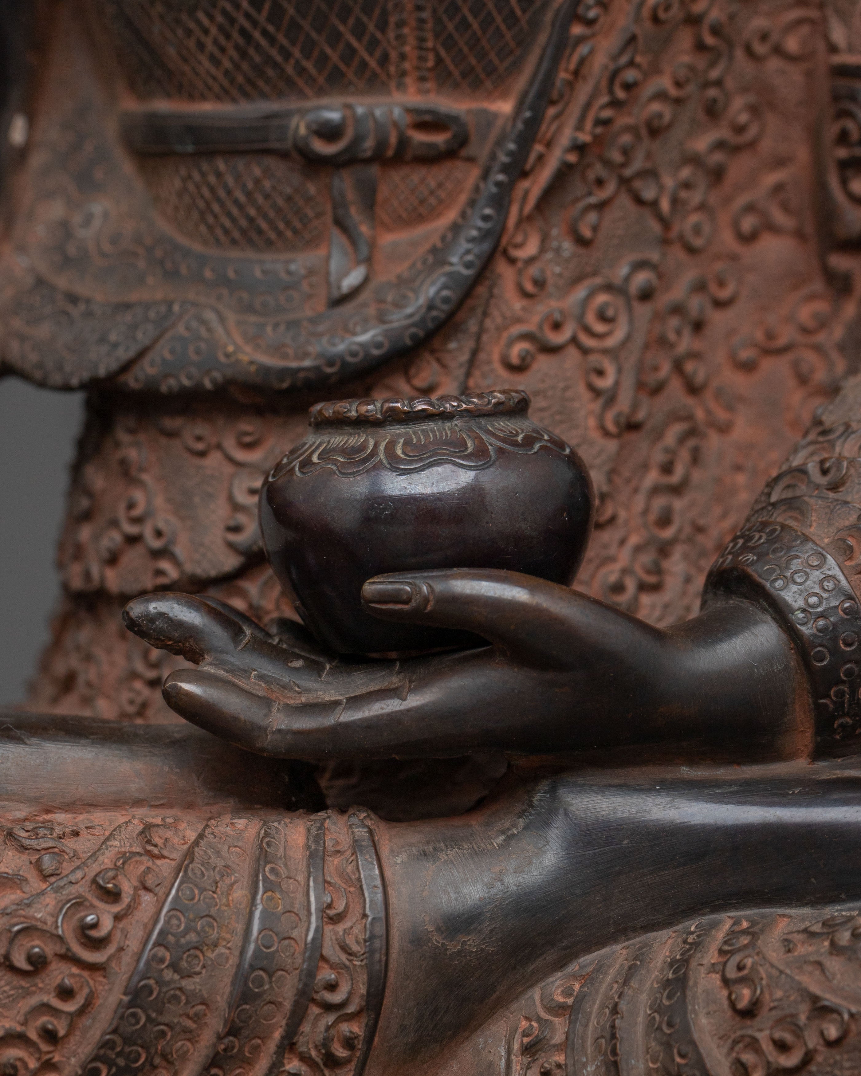 Shakyamuni Buddha Sculpture | Oxidized Copper Artistry
