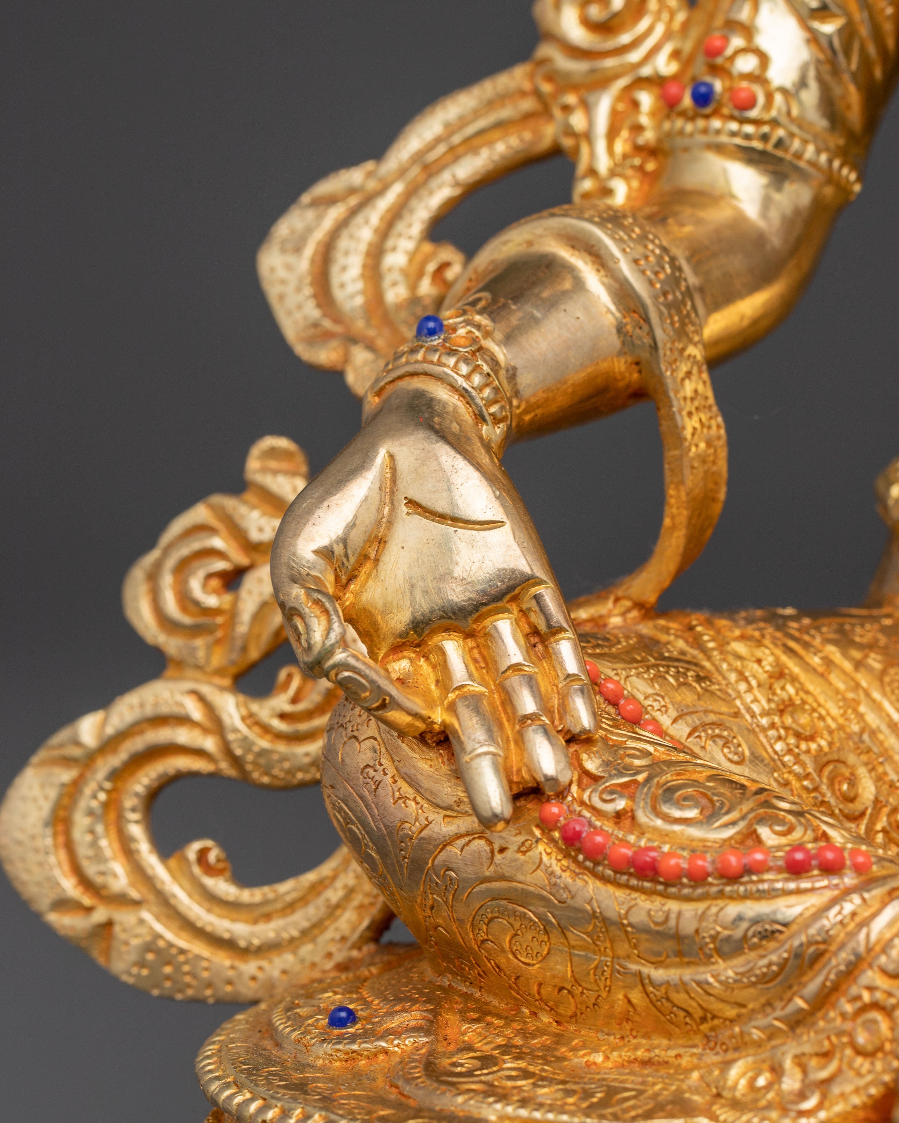 Handmade Copper Statue of Shyama Tara (Green Tara)