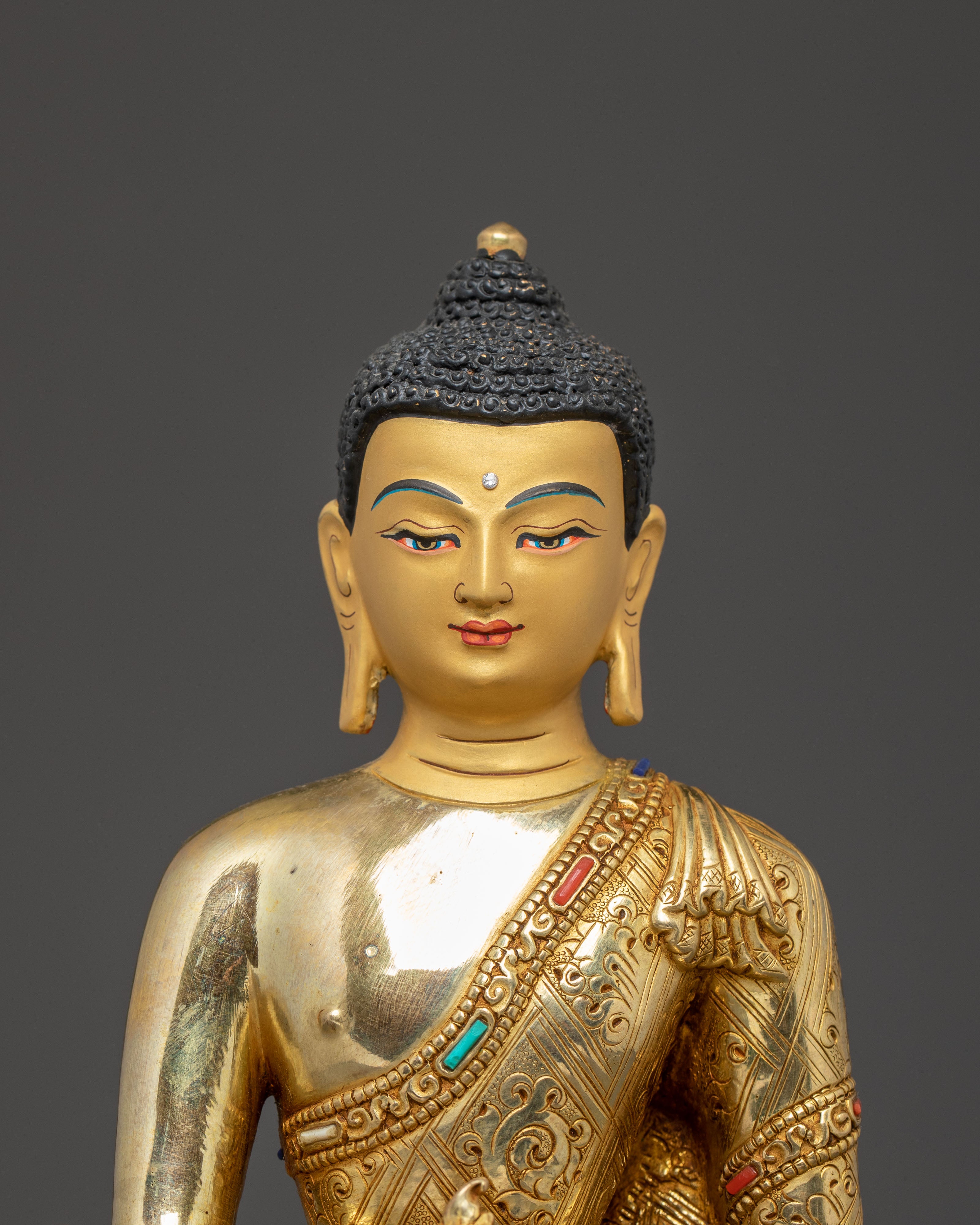 Medicine Buddha Handmade Golden Statue | Healing Buddha