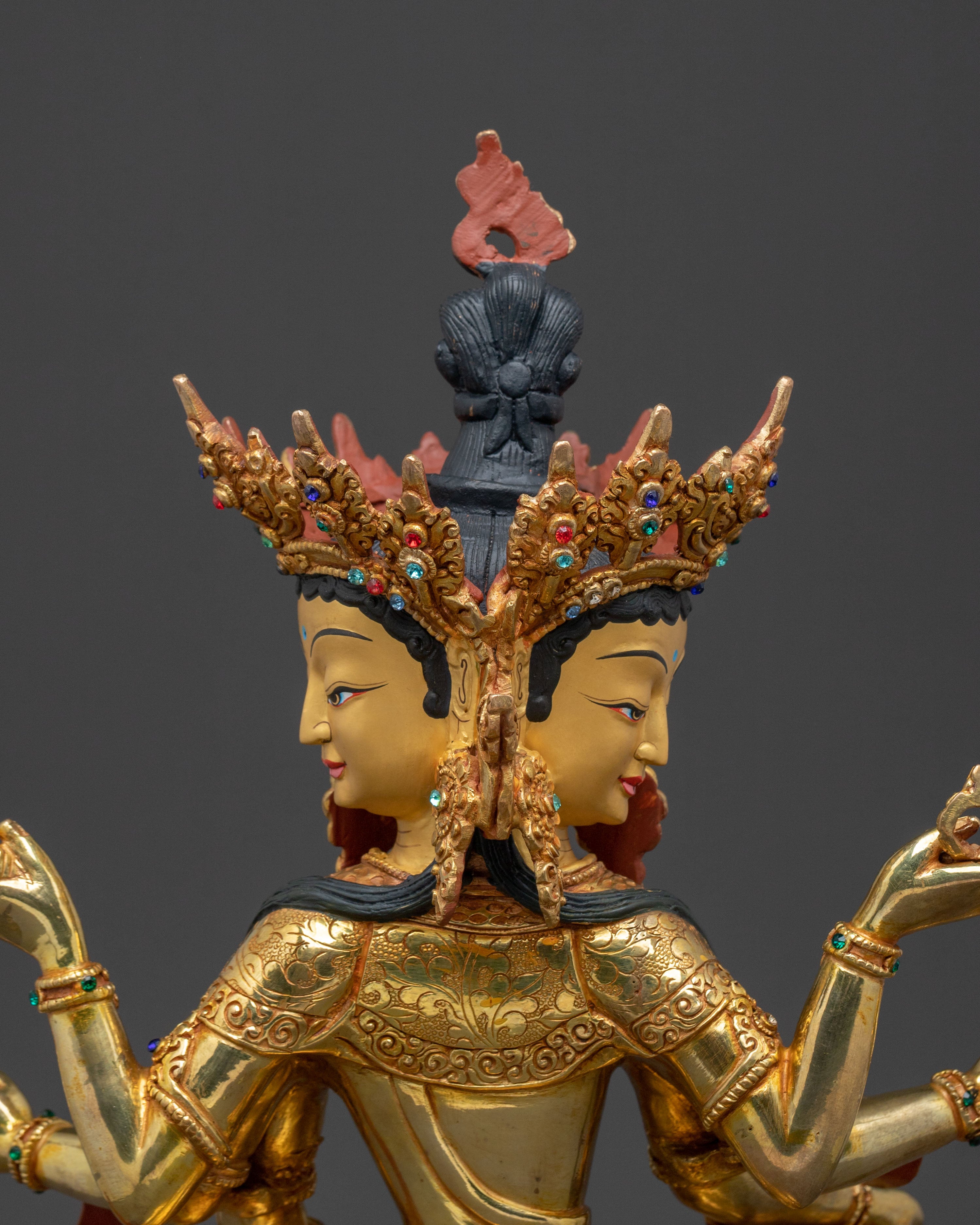 Tibetan Vasudhara Statue | Handcrafted Figure