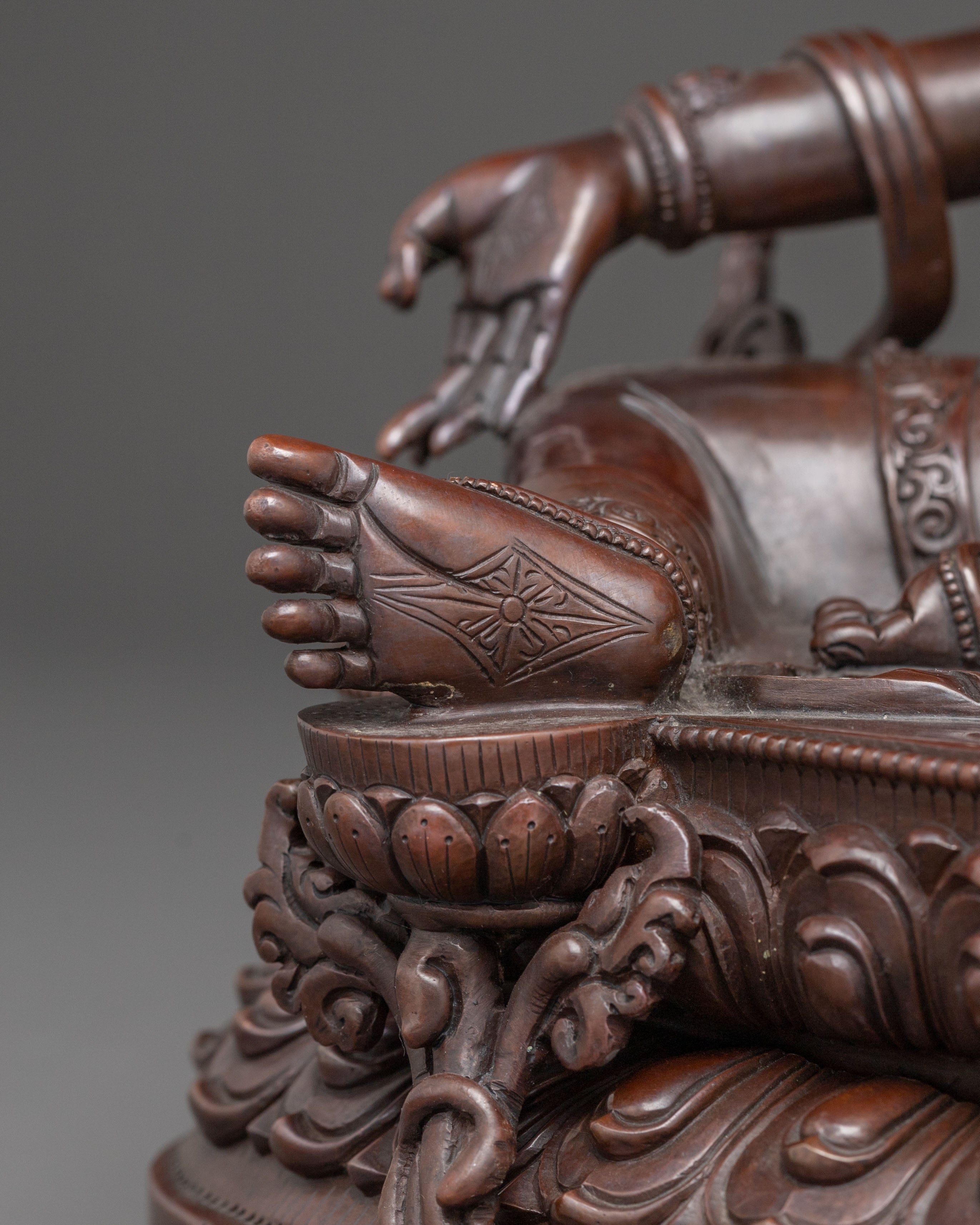 Handmade Oxidized Copper Shyama Tara Statue | Compassionate Goddess of Protection