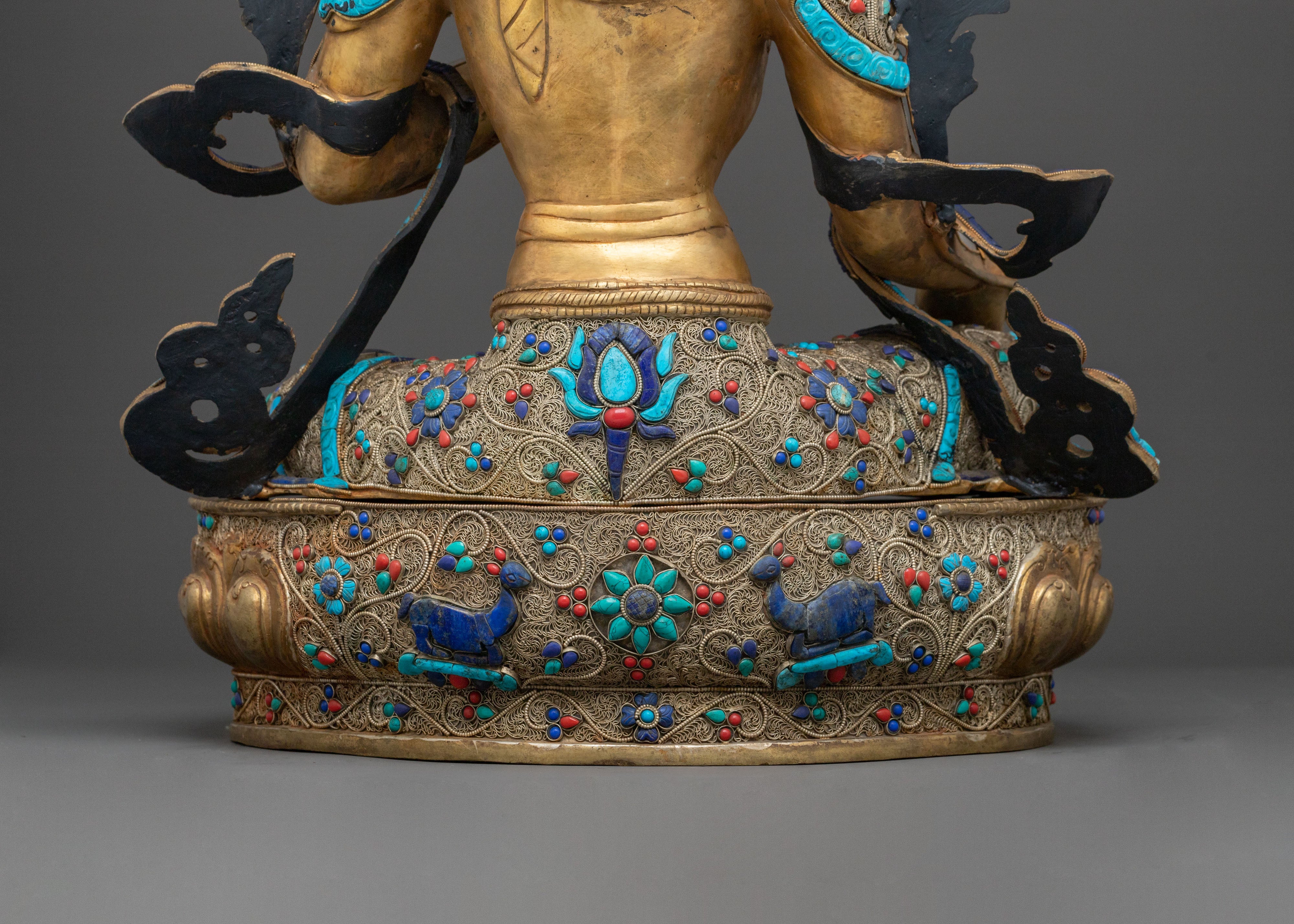 Green Tara Healing and Blessing Statue | Himalayan Buddhist Art
