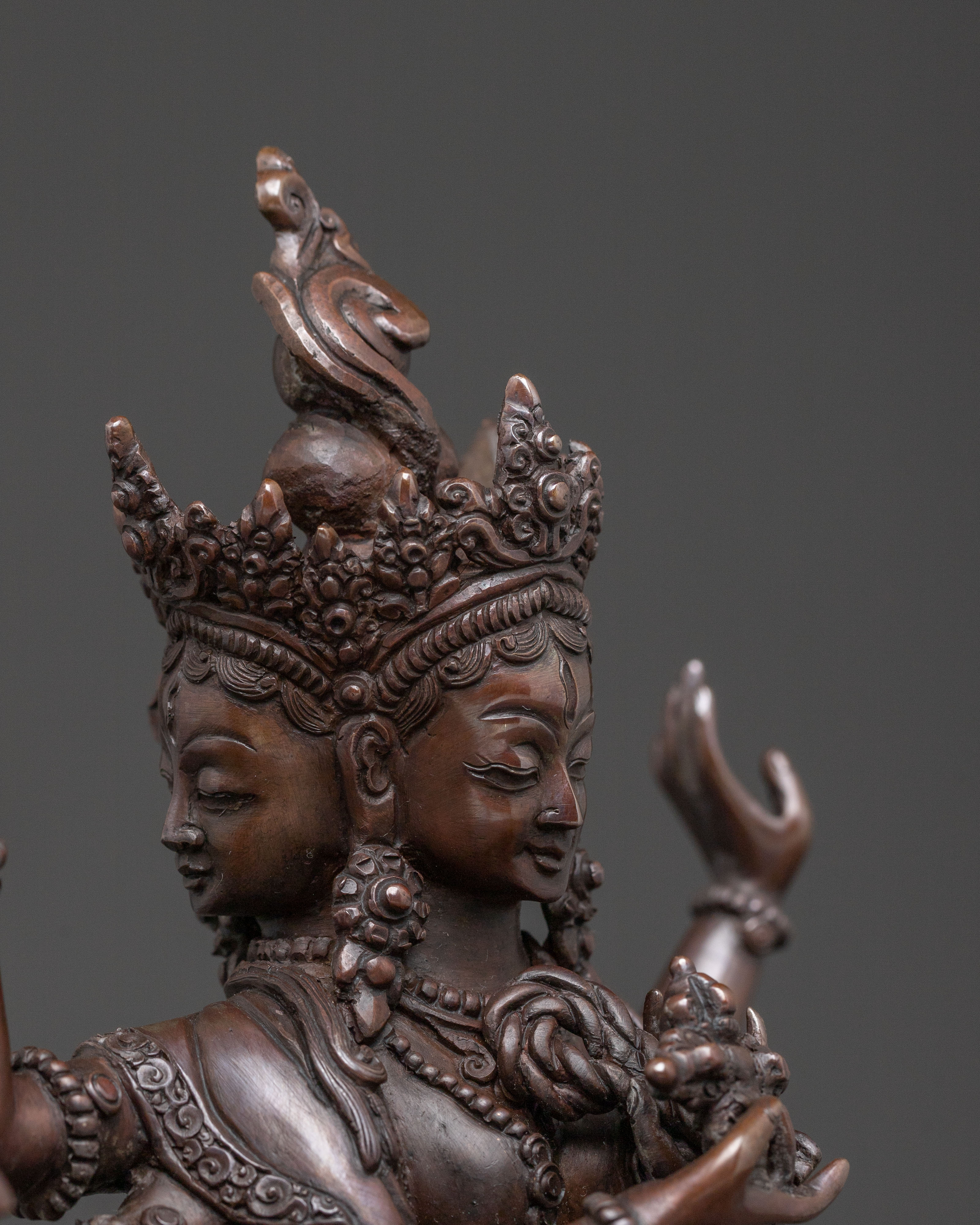 Nagyalma Handcrafted Copper Statue – Deity of longevity