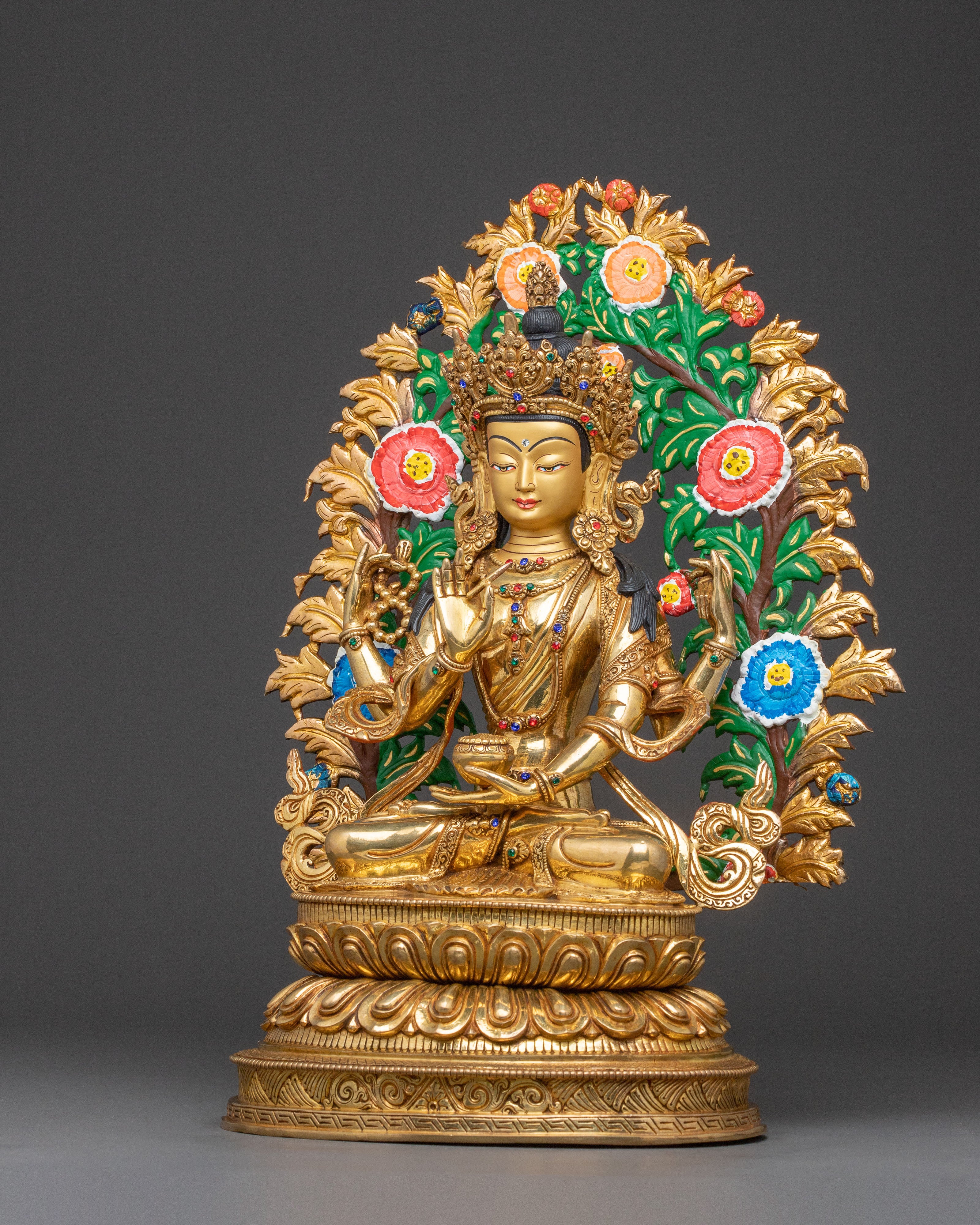 Golden Prajnaparamita Statue | Meditational Decor