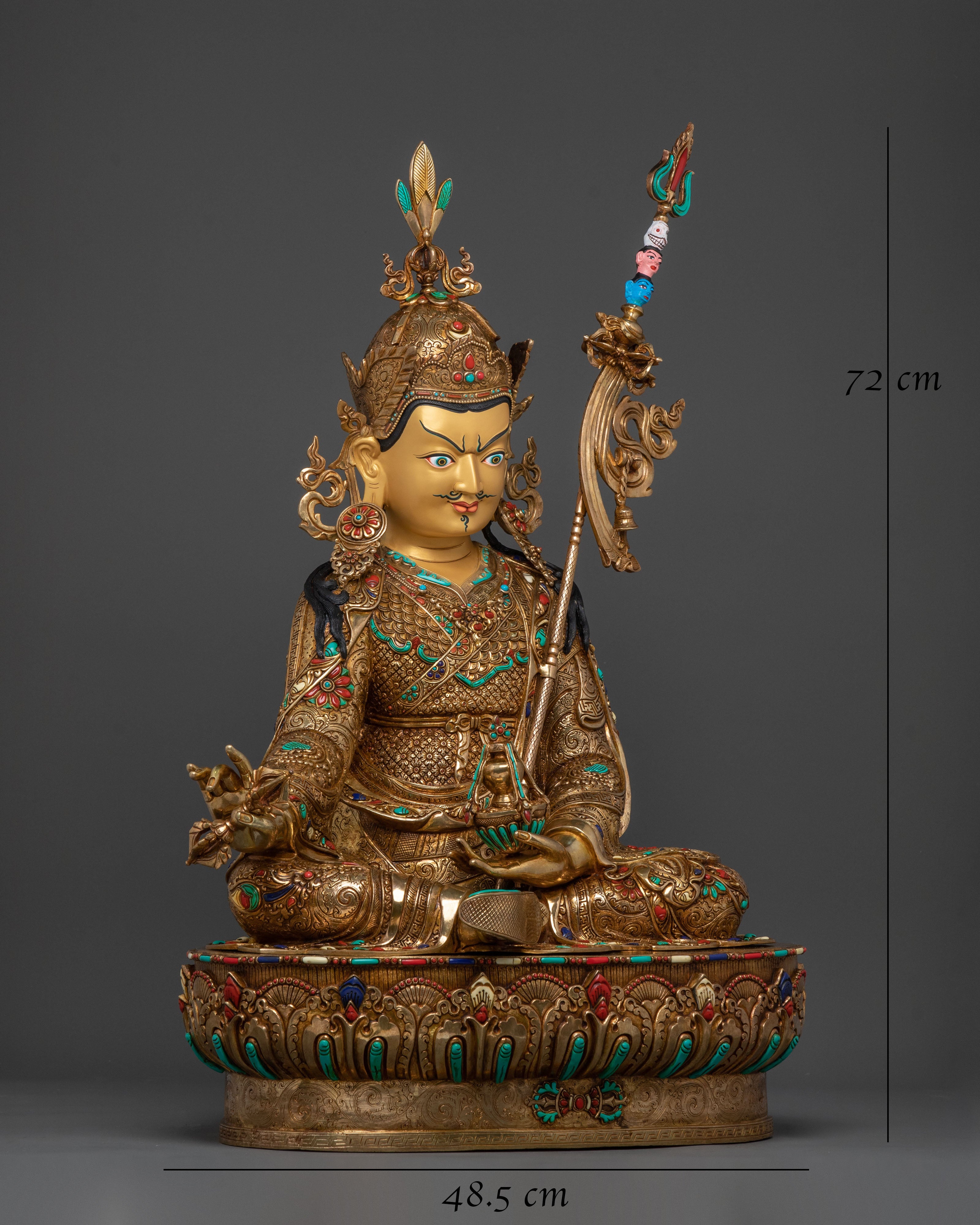 Guru Rinpoche Statue With Consort | Sacred Set