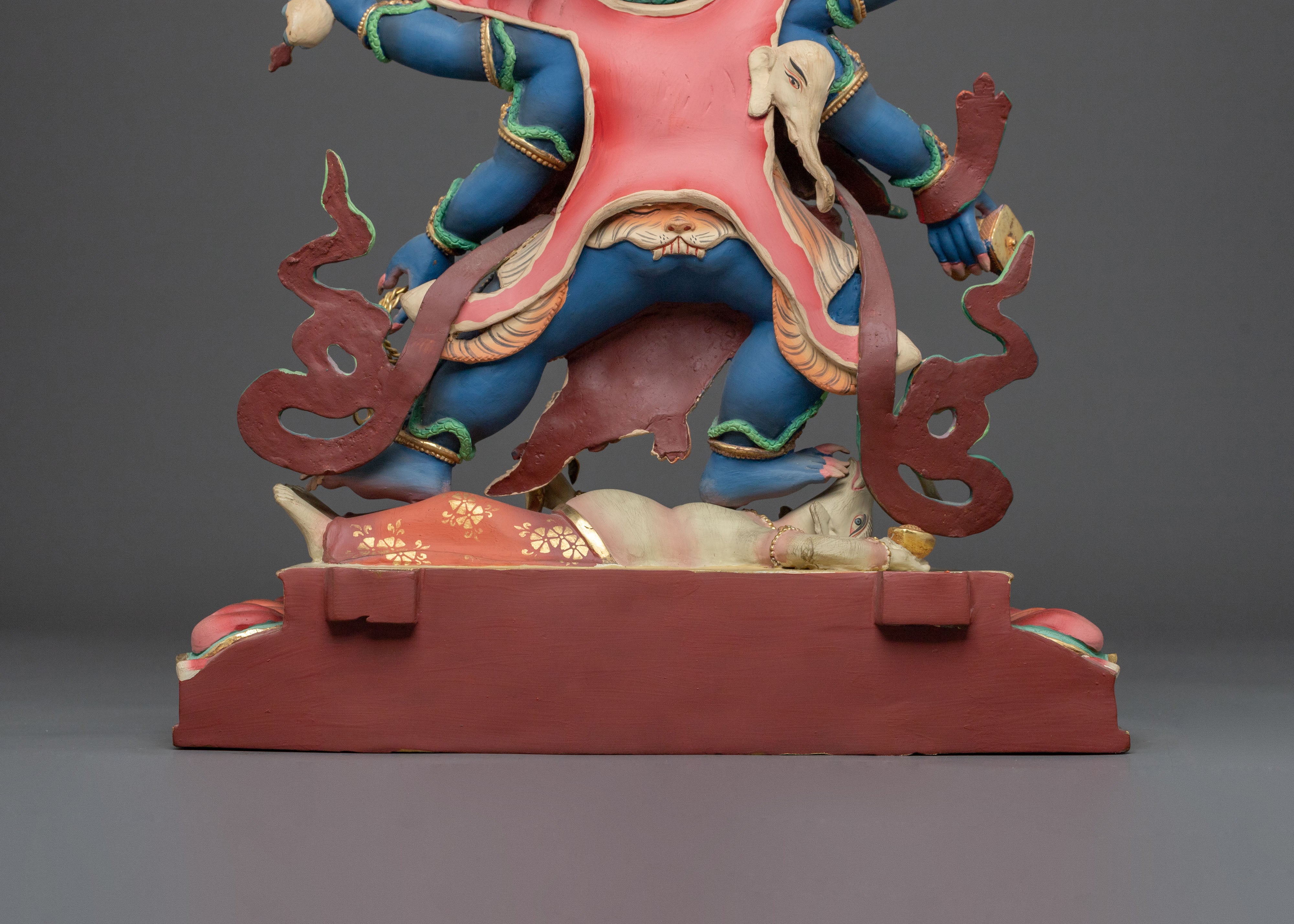 Six Armed Mahakala Spiritual Figurine | Home Decor