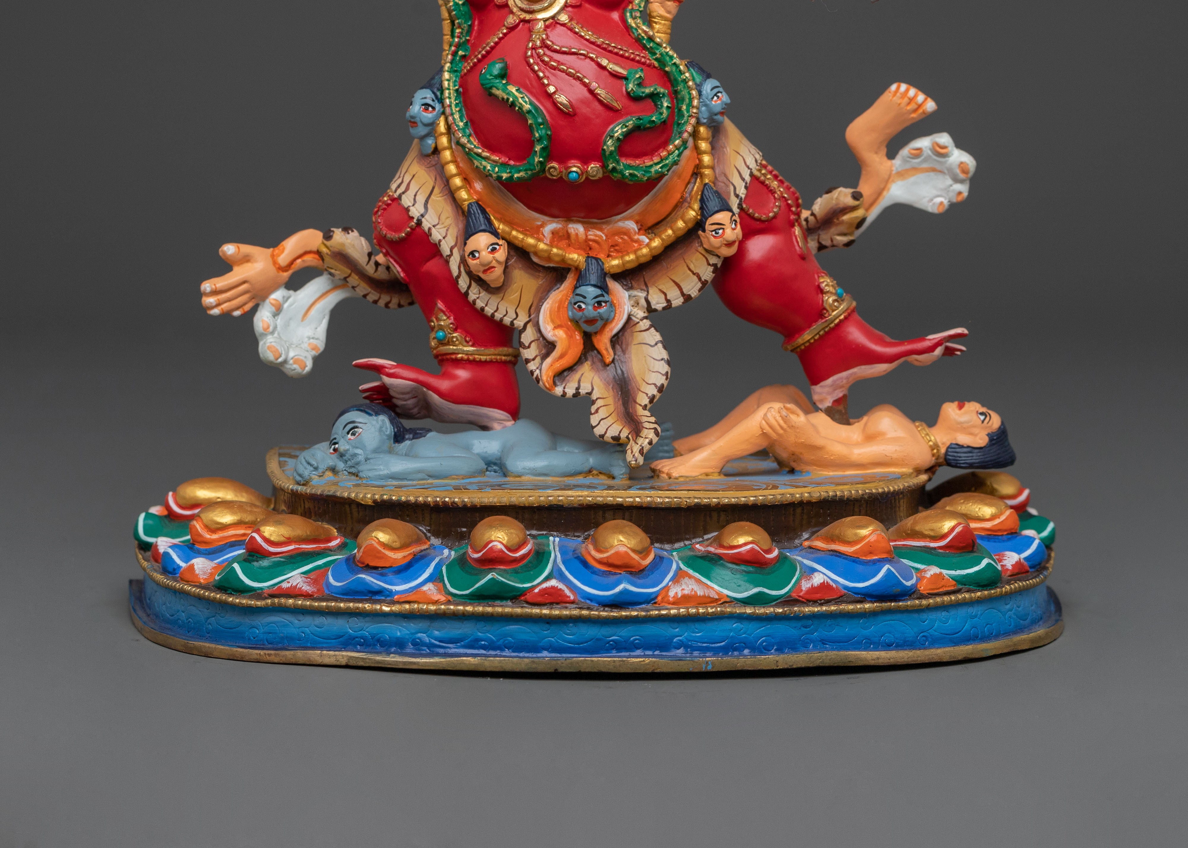 DandaPani Sacred Figure: Copper Sculpture
