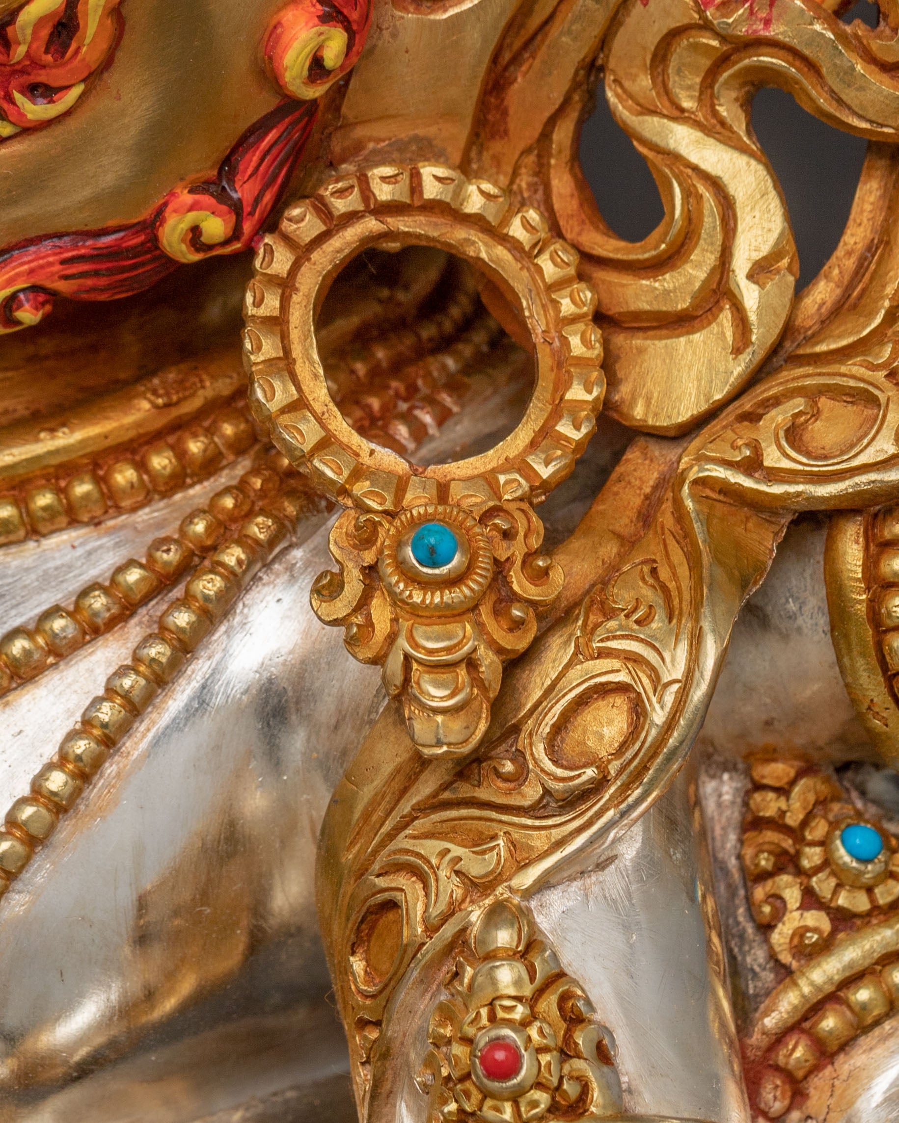 White Mahakala Statue Protector of Prosperity