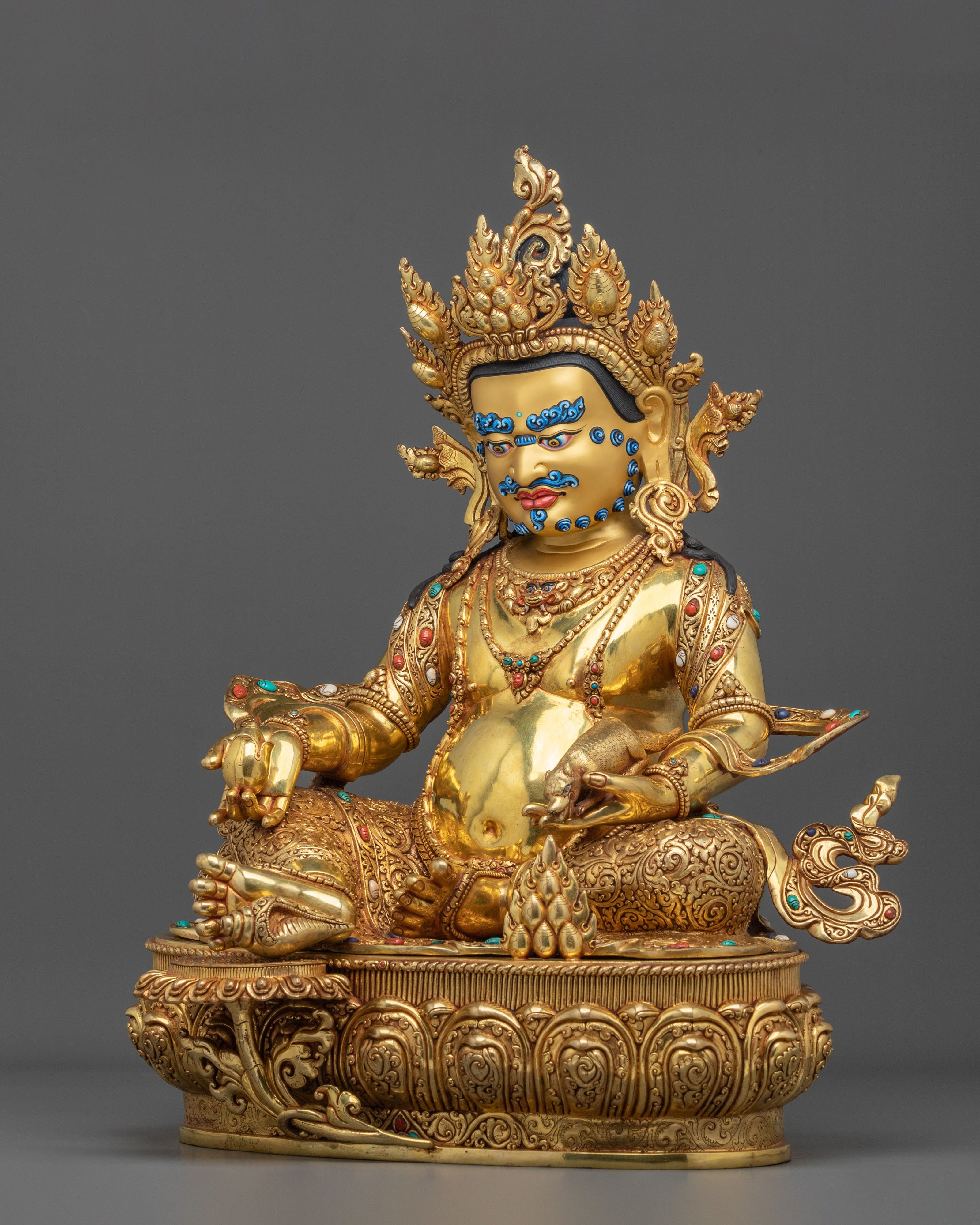 Dzambhala Sculpture | Sacred Buddhist Deity Figurine
