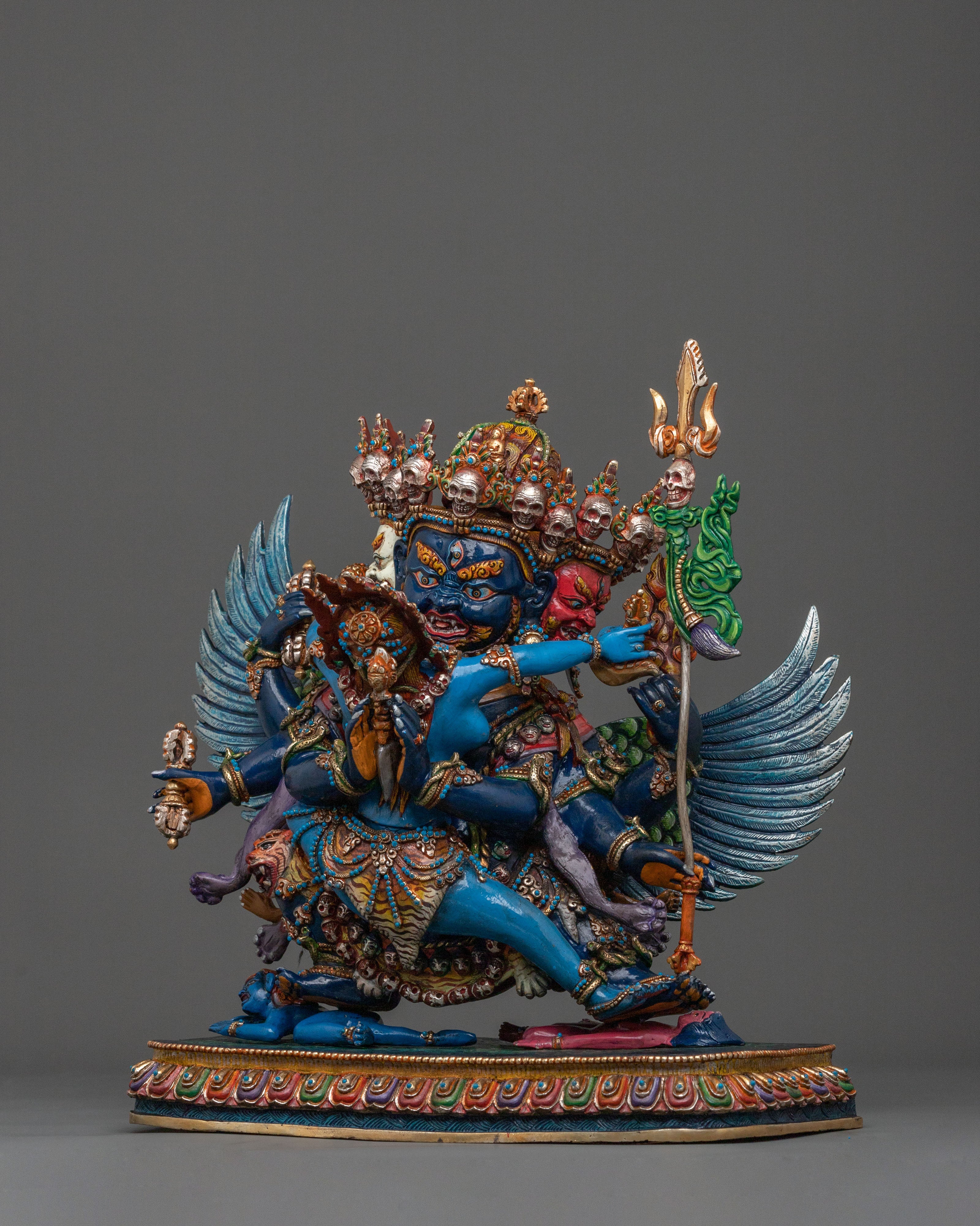 Handmade Vajrakilaya Sacred Sculpture | Home Decor
