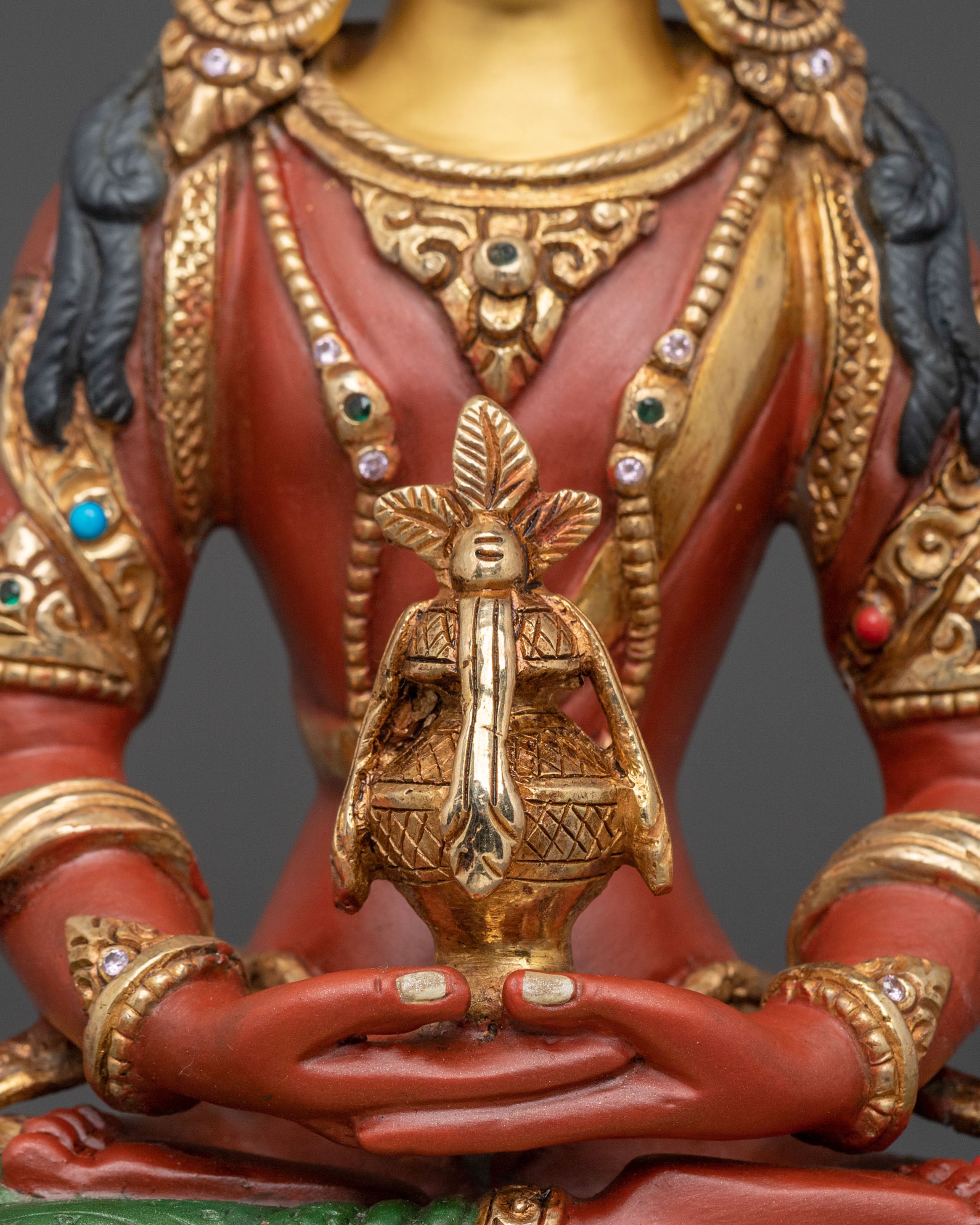 Amitayus Golden Figurine | Long Life Buddha