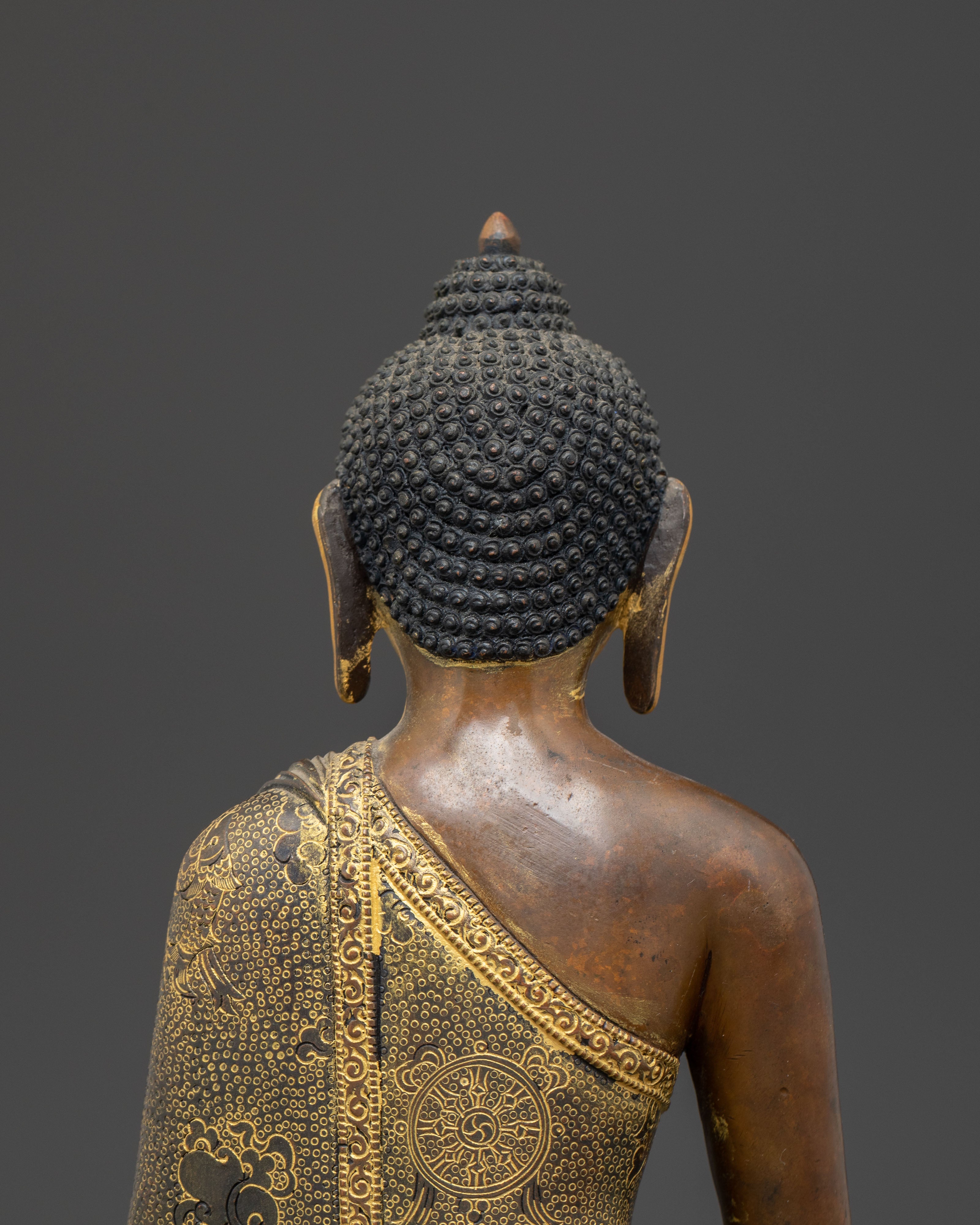 Handcrafted Copper Statue of Shakyamuni Buddha | Enlightenment Symbol