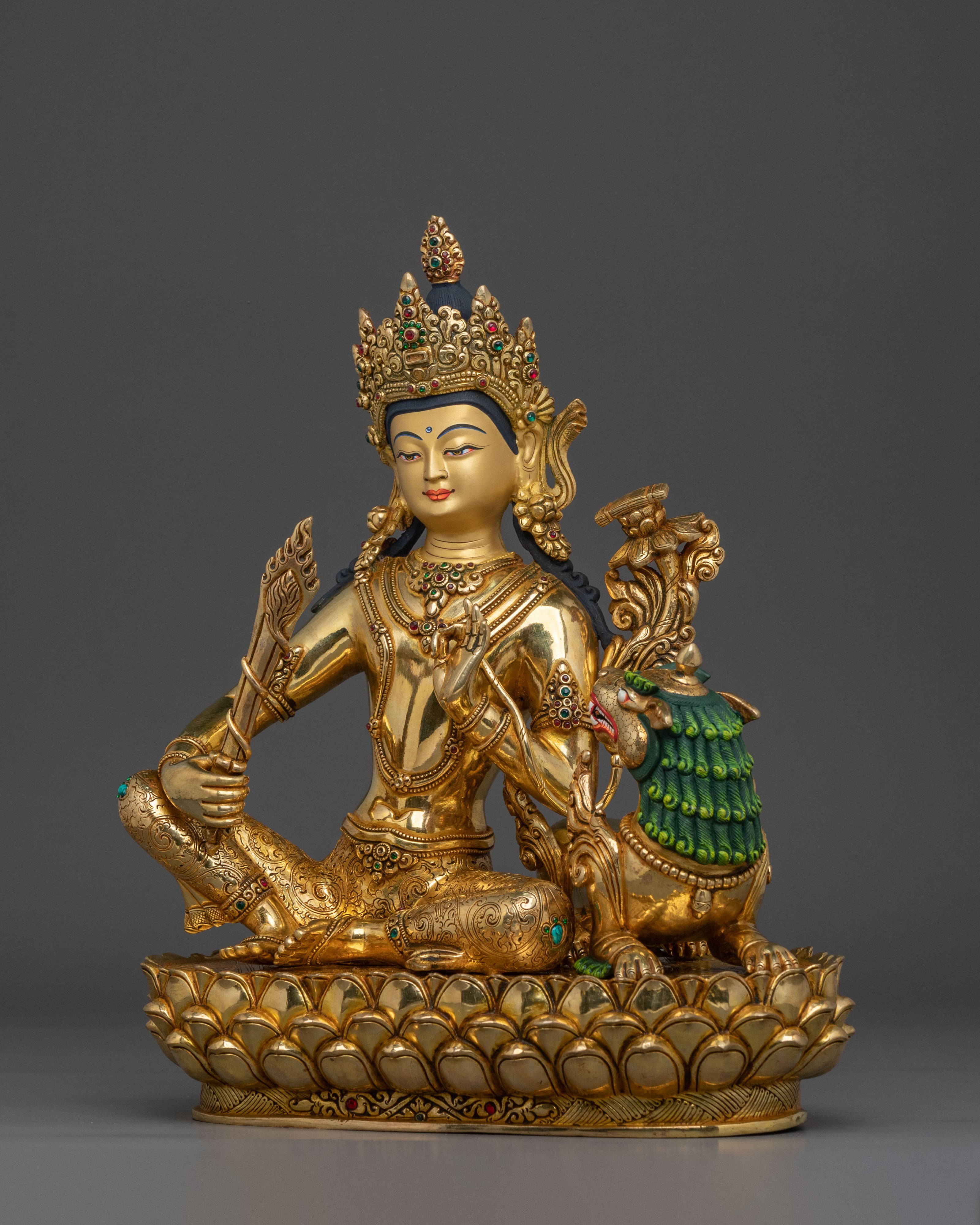 Tikshna Manjushri Spiritual Statue | Buddhist Wisdom Deity Figurine