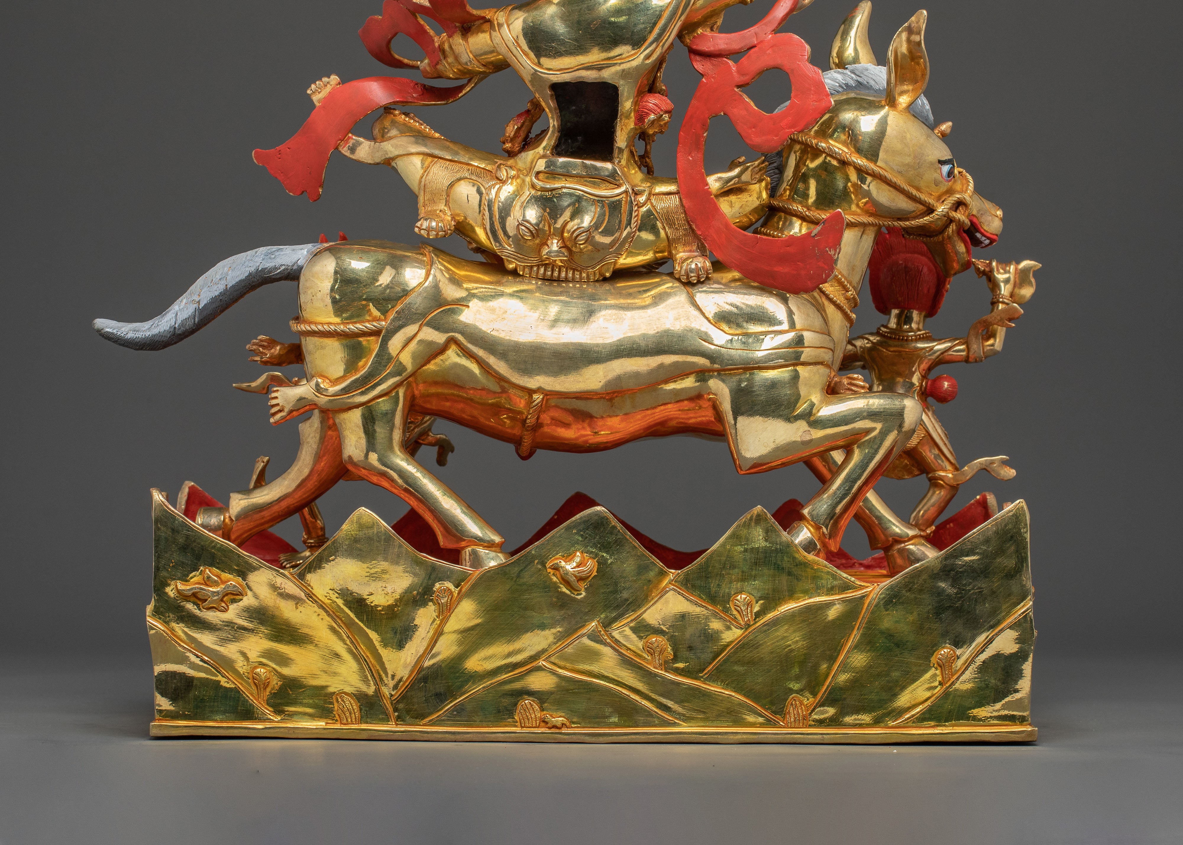 Palden Lhamo Wrathful Protector Statue: Fierce Protector Goddess