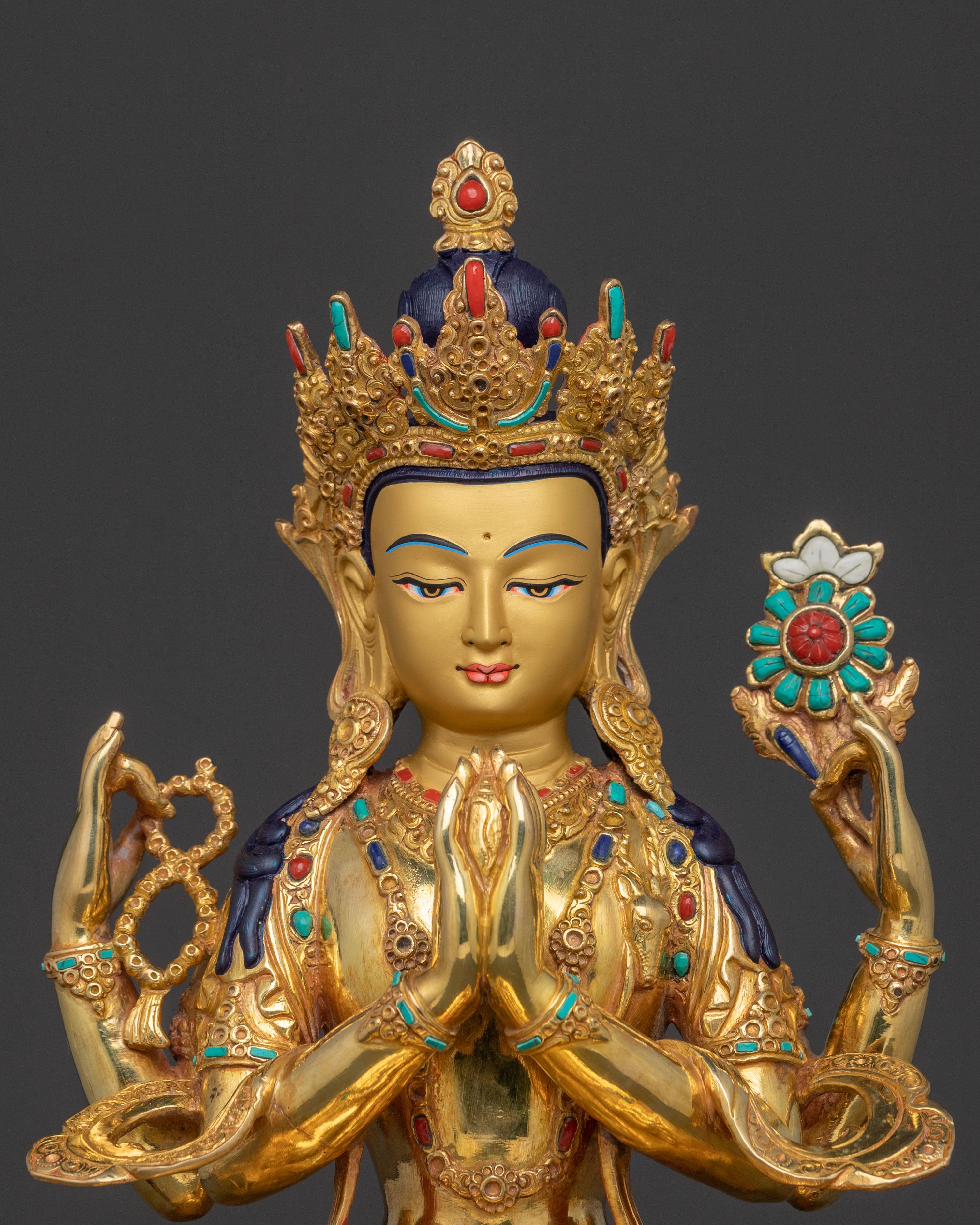 Chenrezig Peaceful Protector Statue: Symbol of Compassion and Protection